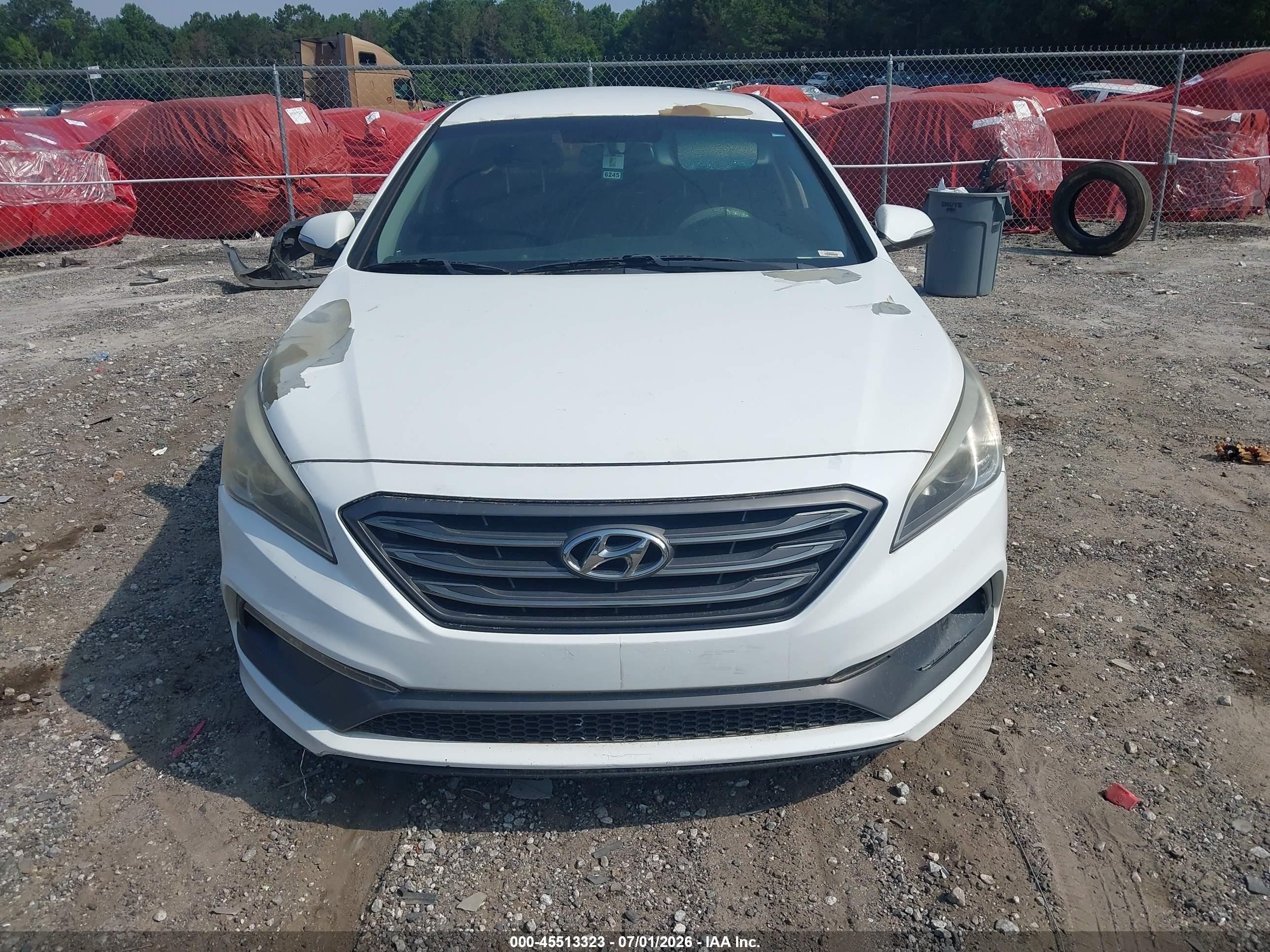 2015 Hyundai Sonata Sport Белый vin: 5NPE34AF1FH080122