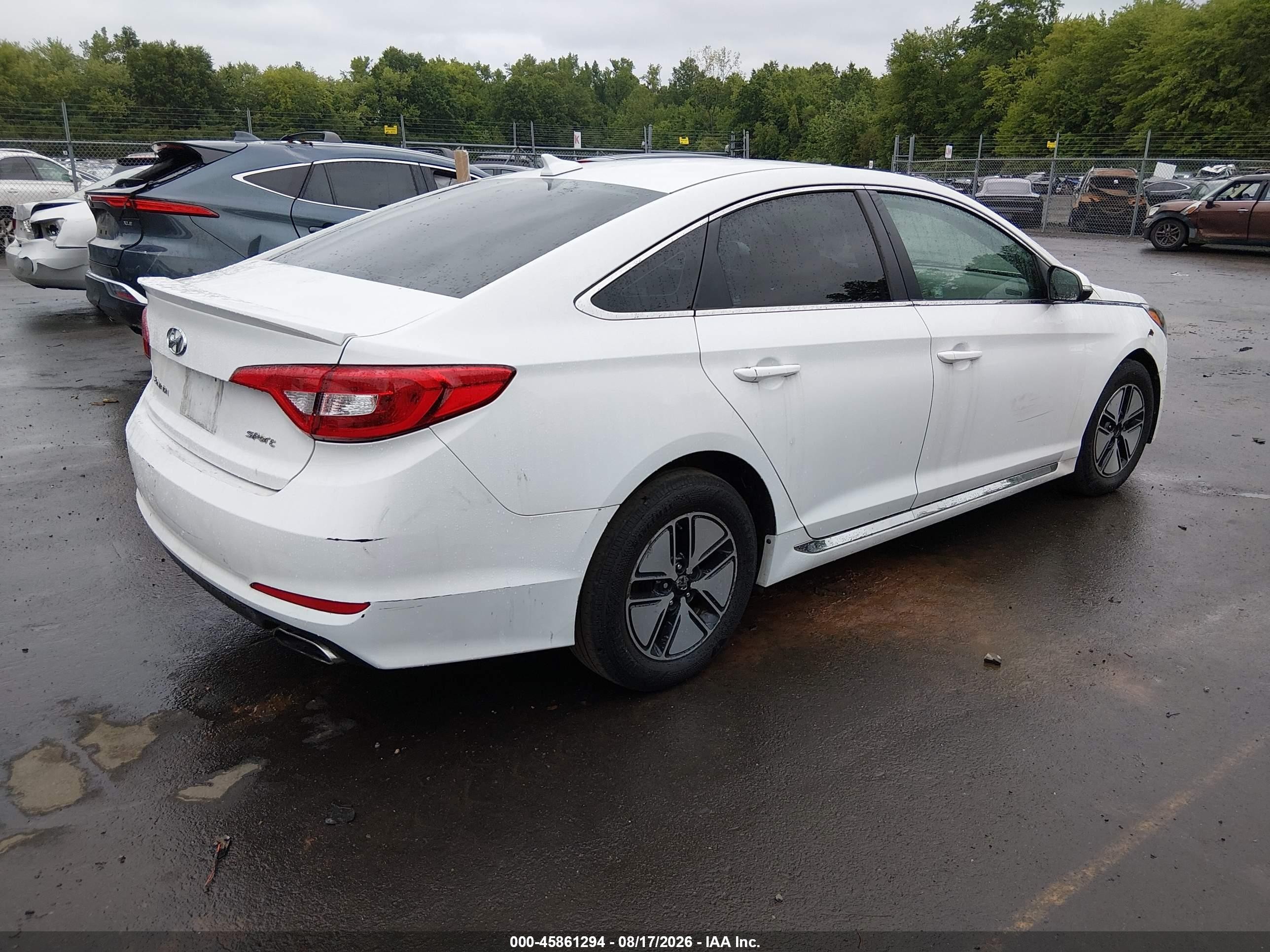 2015 Hyundai Sonata Sport White vin: 5NPE34AF1FH085854