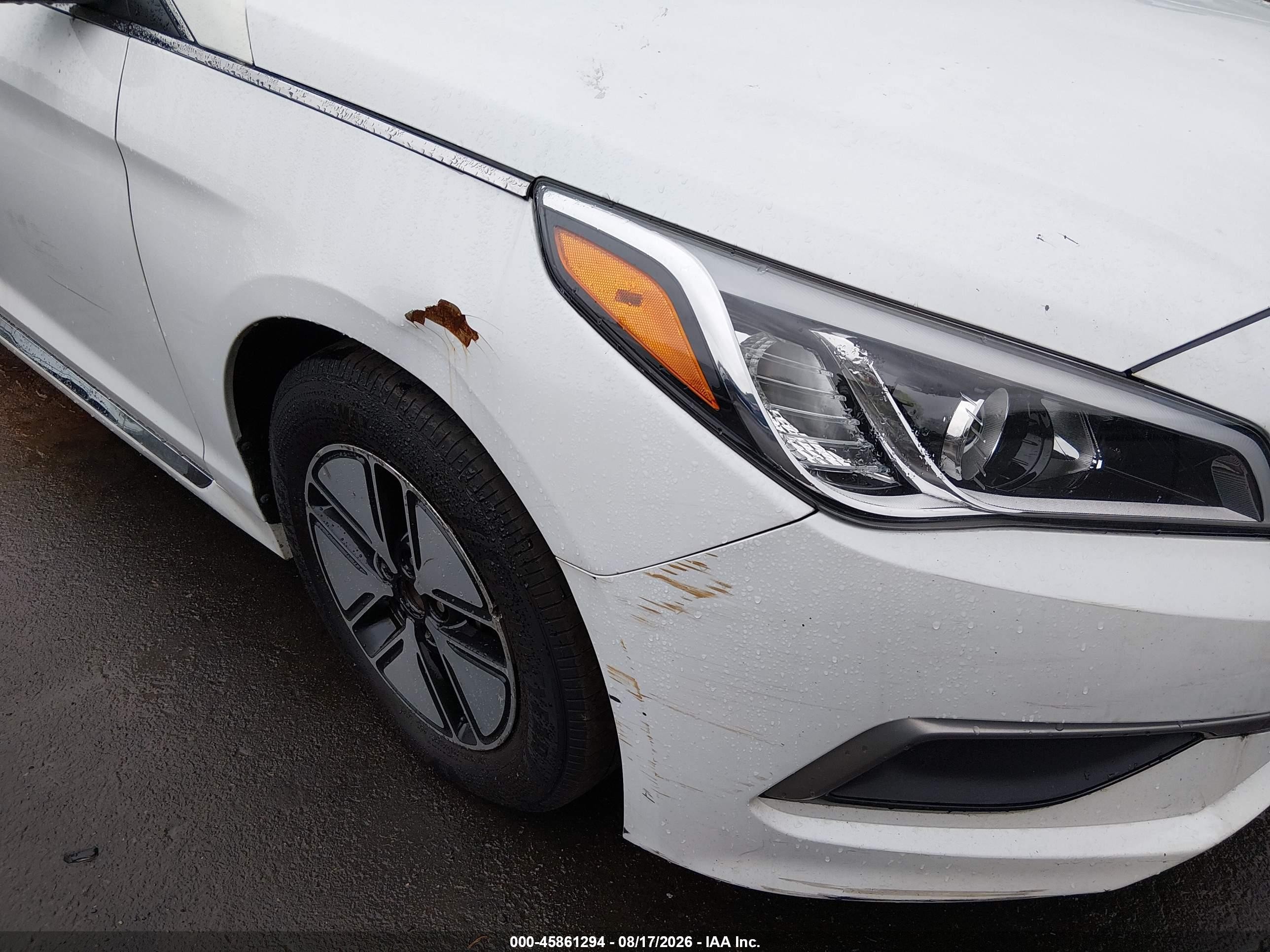 2015 Hyundai Sonata Sport White vin: 5NPE34AF1FH085854