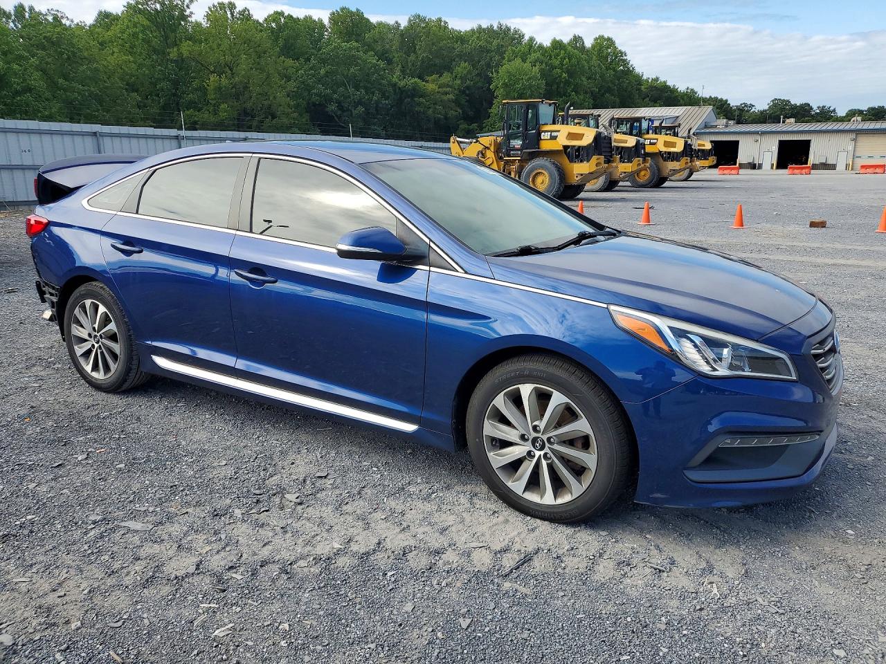 2015 Hyundai Sonata Sport Blue vin: 5NPE34AF1FH093582