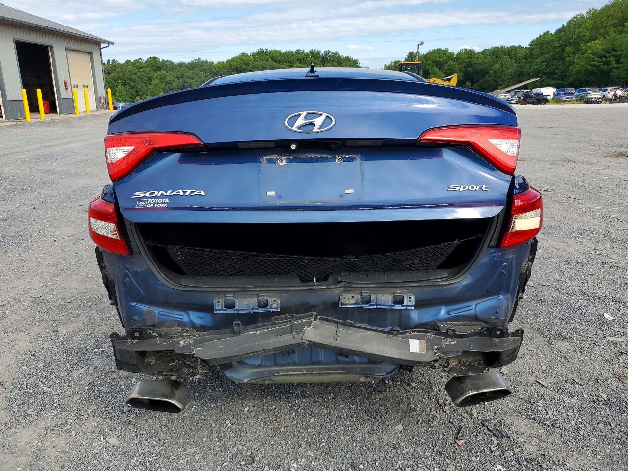 2015 Hyundai Sonata Sport Blue vin: 5NPE34AF1FH093582