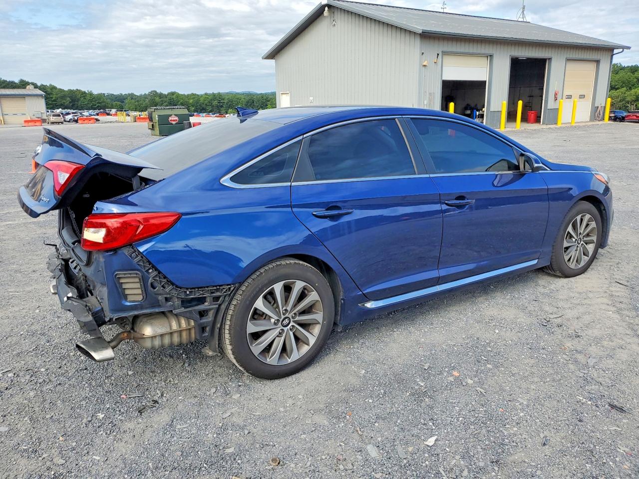 2015 Hyundai Sonata Sport Blue vin: 5NPE34AF1FH093582