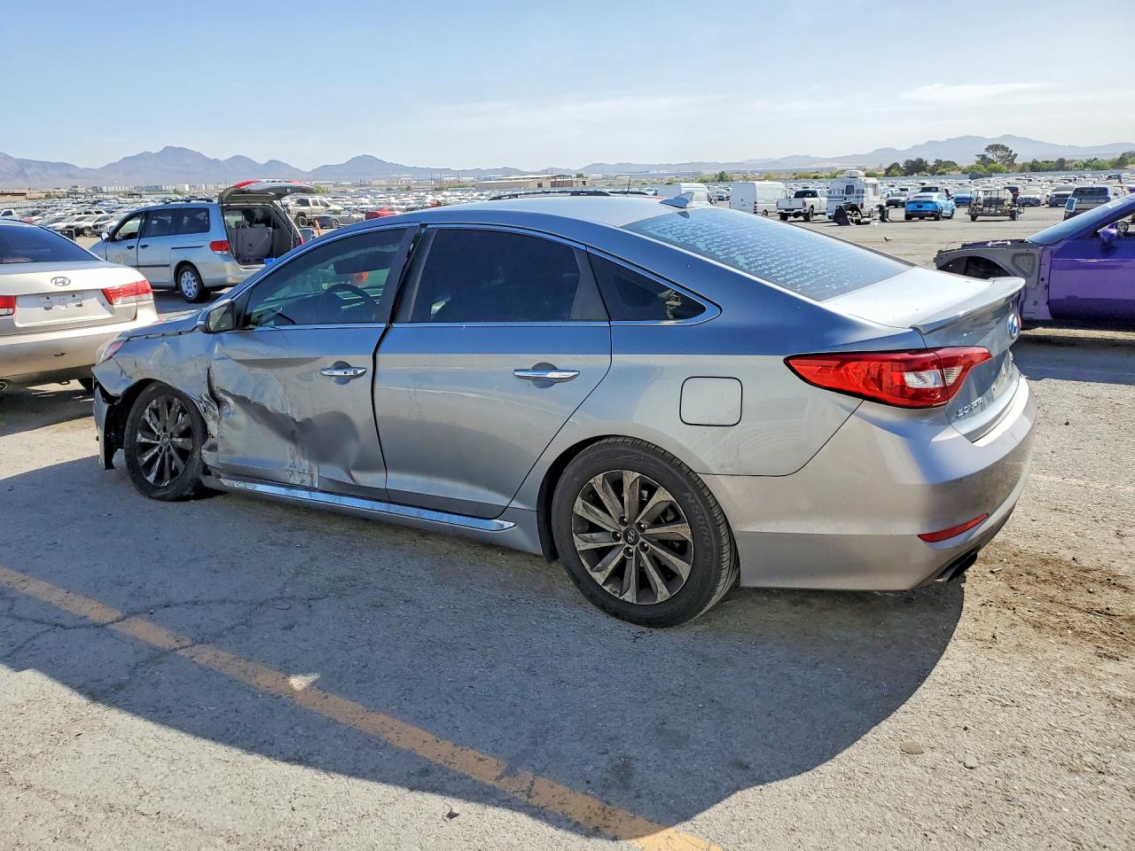2015 Hyundai Sonata Sport Silver vin: 5NPE34AF1FH095638