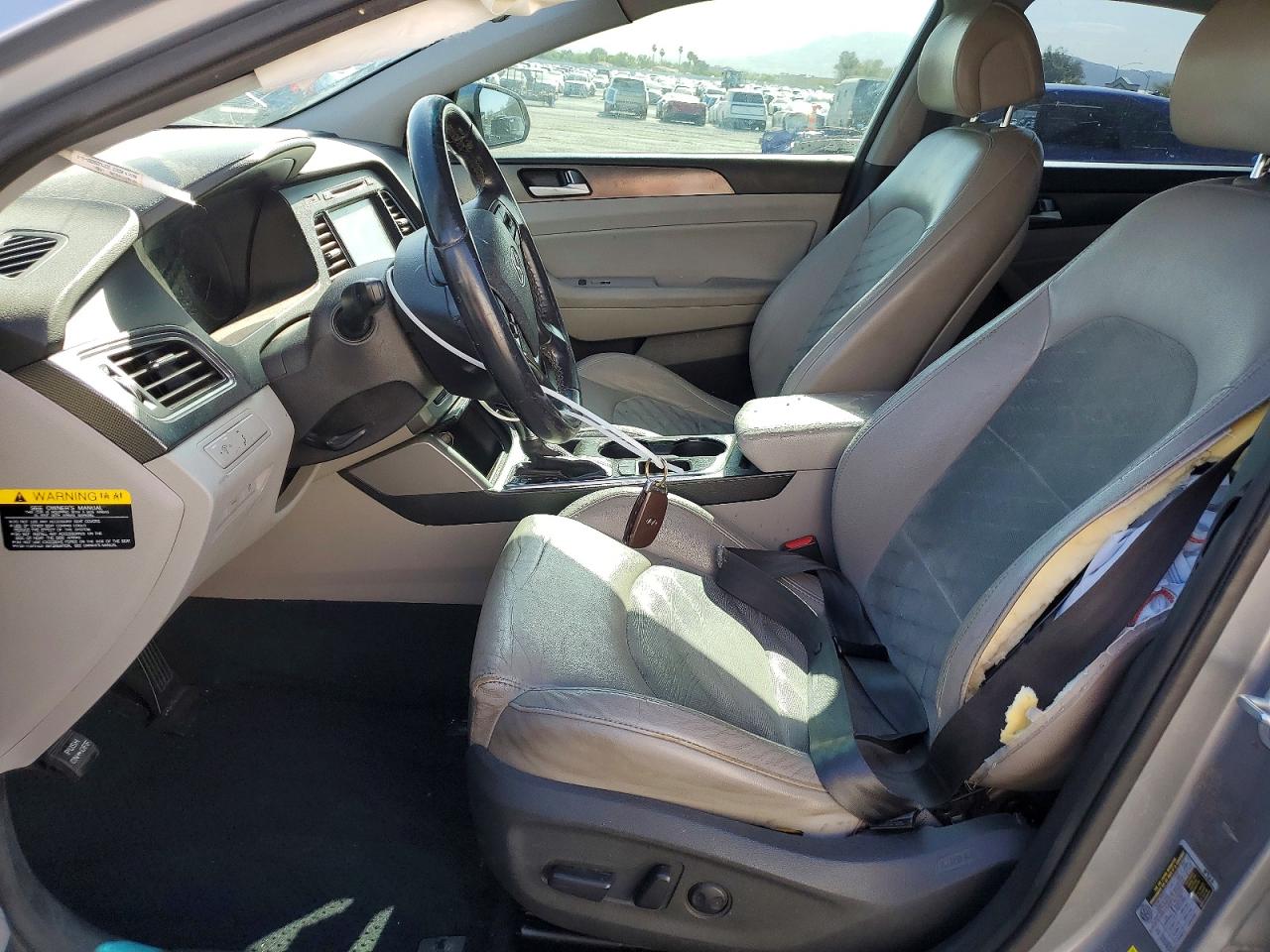 2015 Hyundai Sonata Sport Silver vin: 5NPE34AF1FH095638
