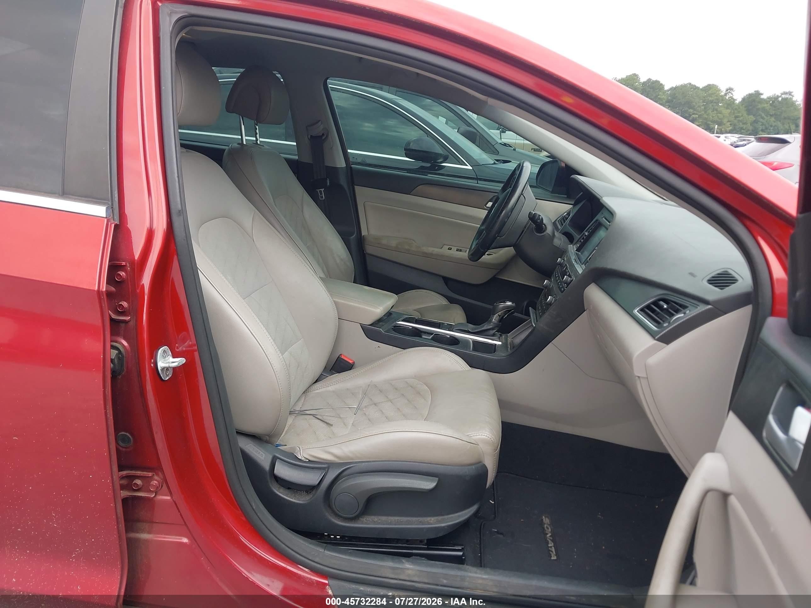 2015 Hyundai Sonata Sport Burgundy vin: 5NPE34AF1FH096885