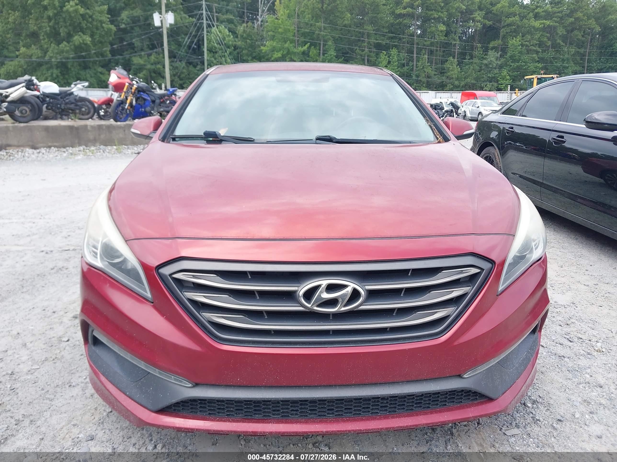 2015 Hyundai Sonata Sport Burgundy vin: 5NPE34AF1FH096885