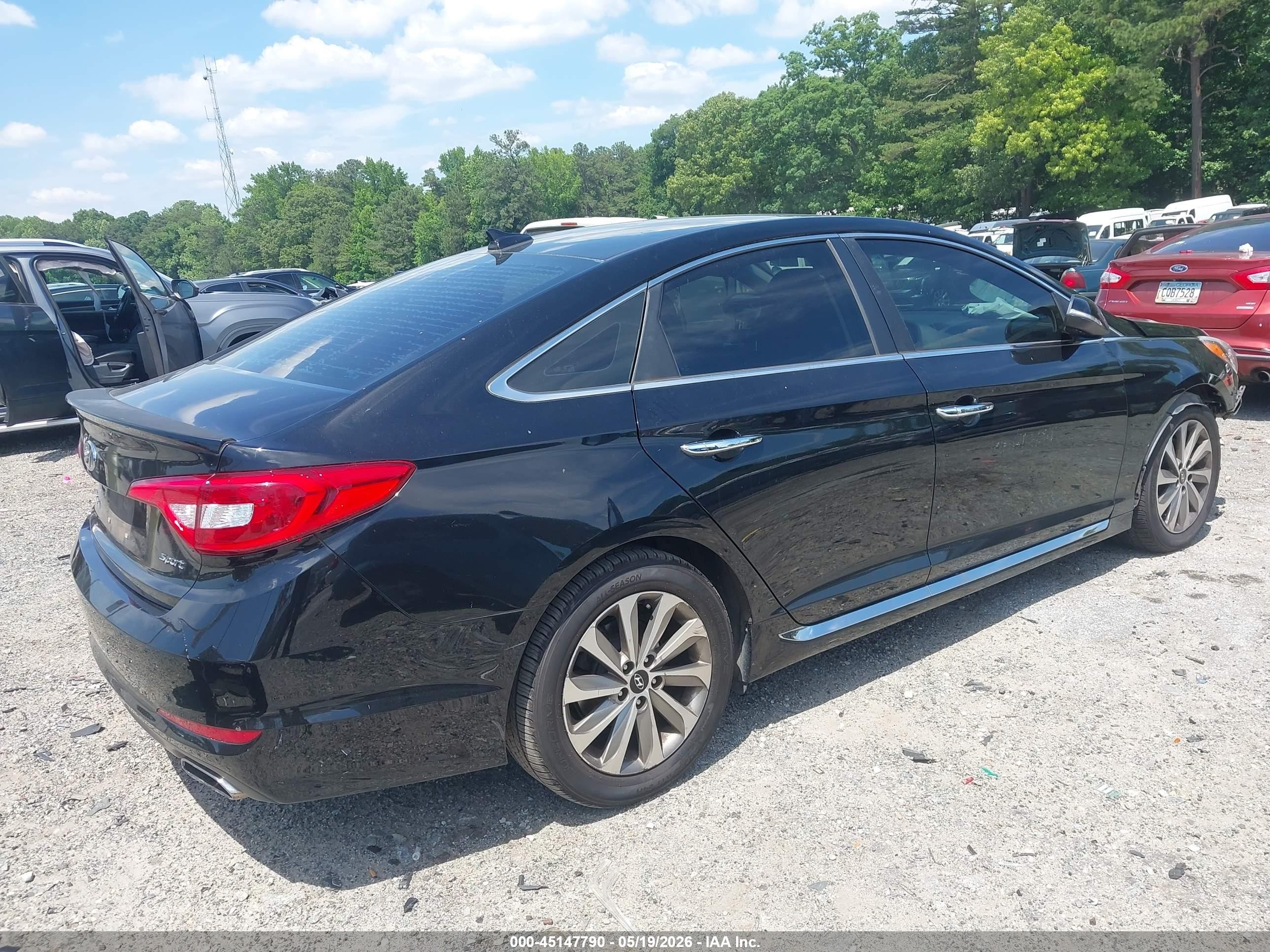 2015 Hyundai Sonata Sport Black vin: 5NPE34AF1FH100823
