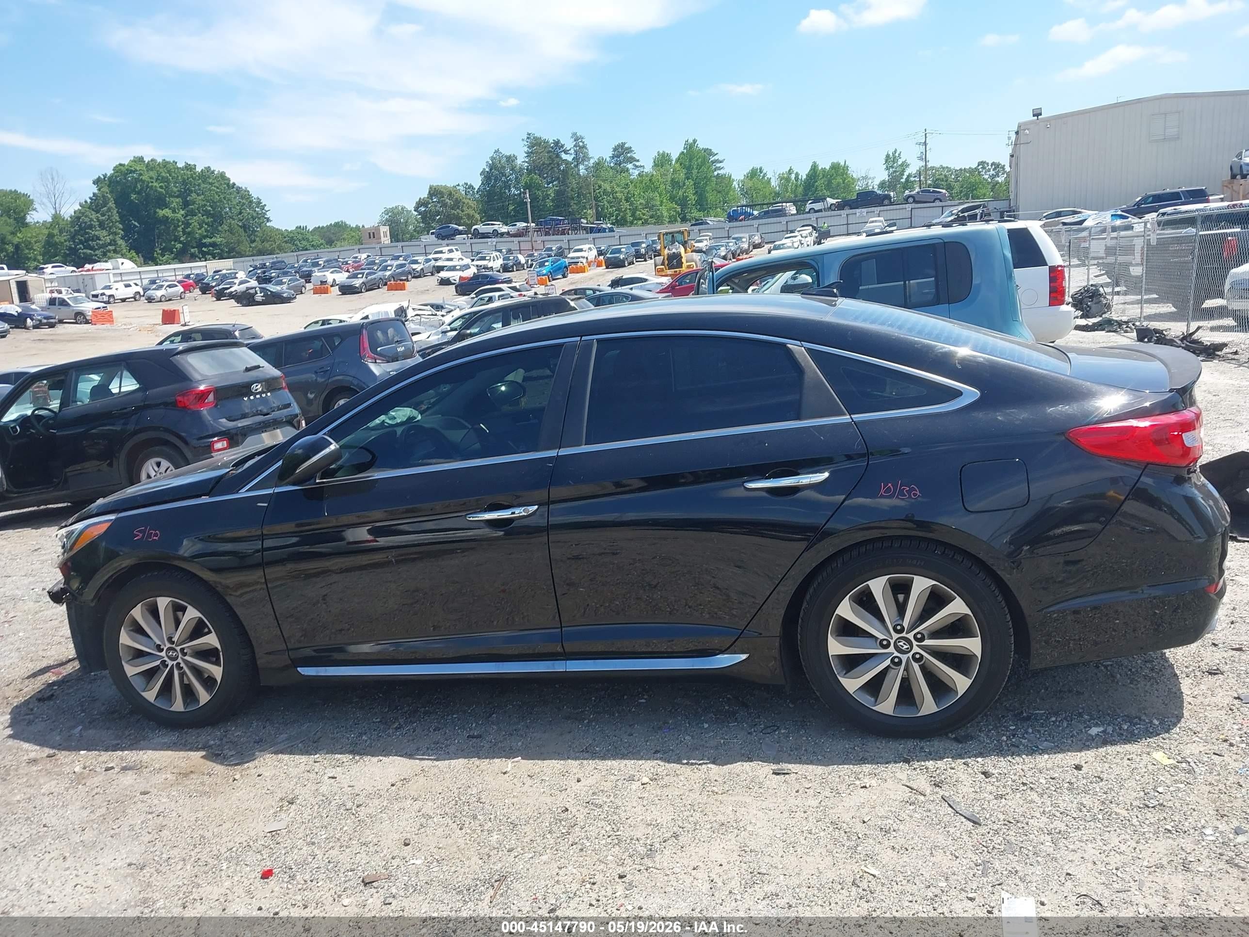 2015 Hyundai Sonata Sport Black vin: 5NPE34AF1FH100823