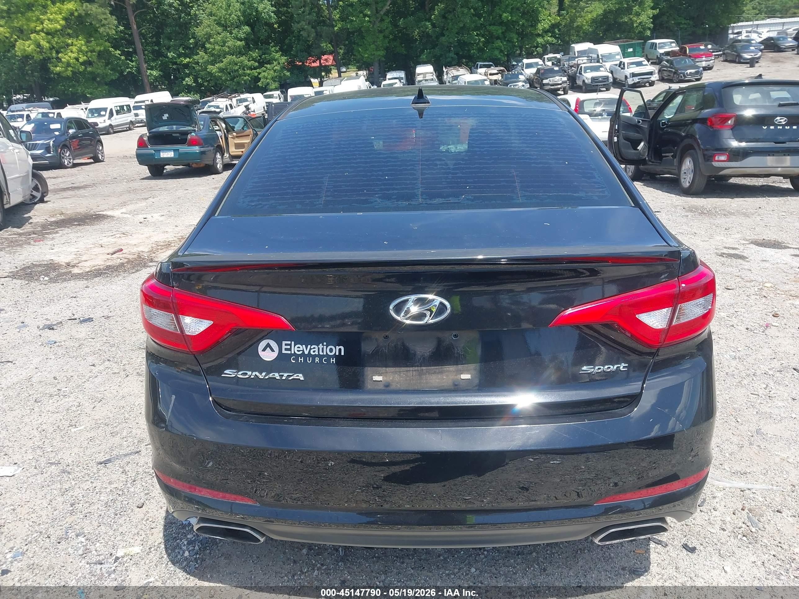 2015 Hyundai Sonata Sport Black vin: 5NPE34AF1FH100823