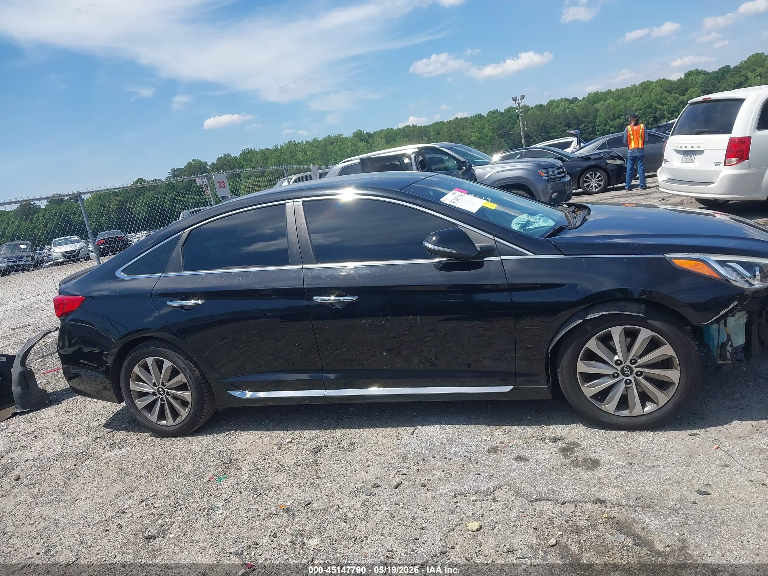 2015 Hyundai Sonata Sport Black vin: 5NPE34AF1FH100823