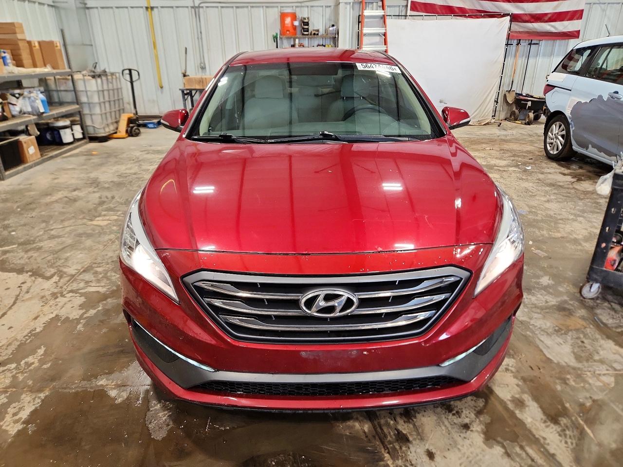 2015 Hyundai Sonata Sport Red vin: 5NPE34AF1FH102894