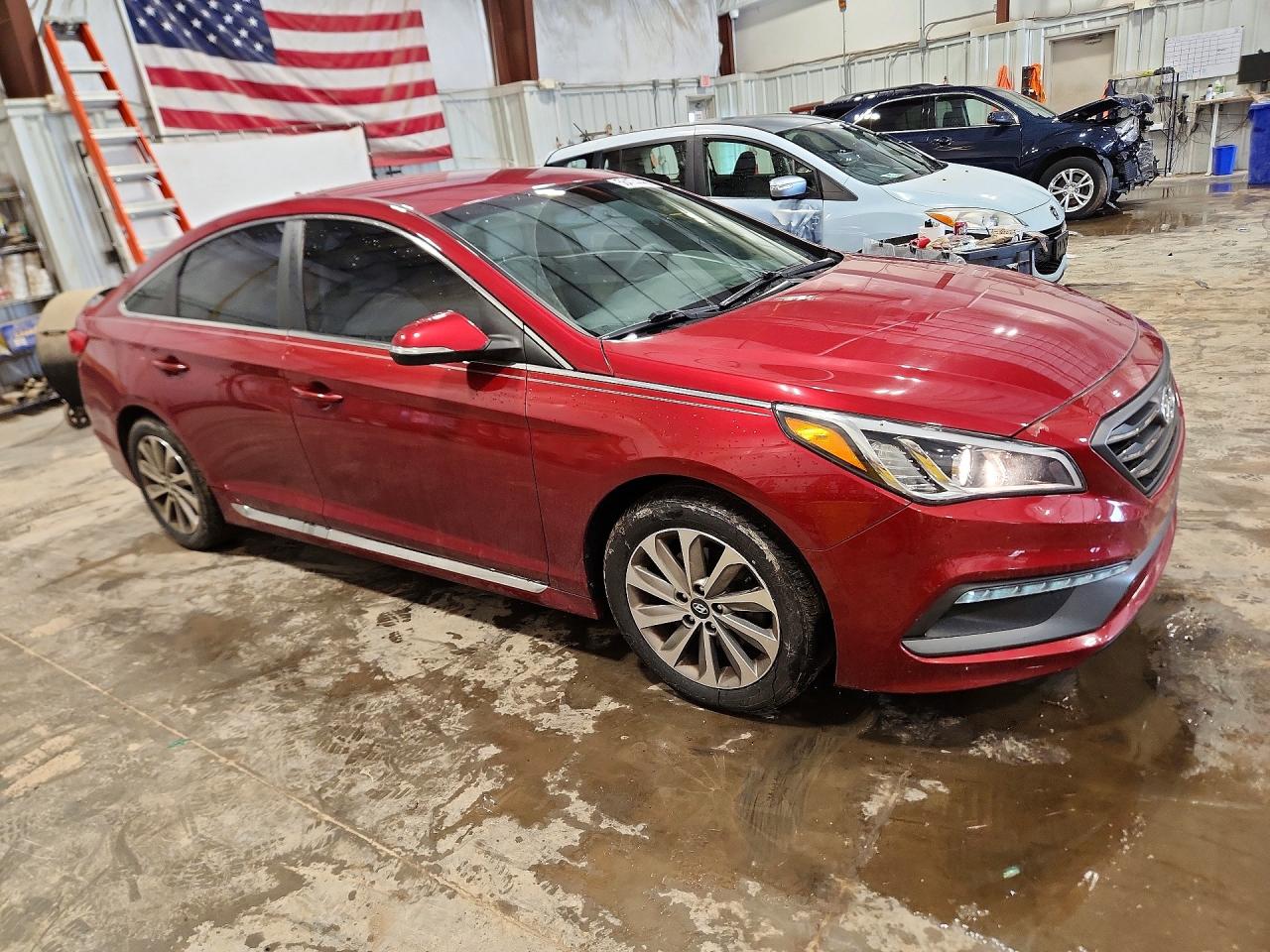 2015 Hyundai Sonata Sport Red vin: 5NPE34AF1FH102894