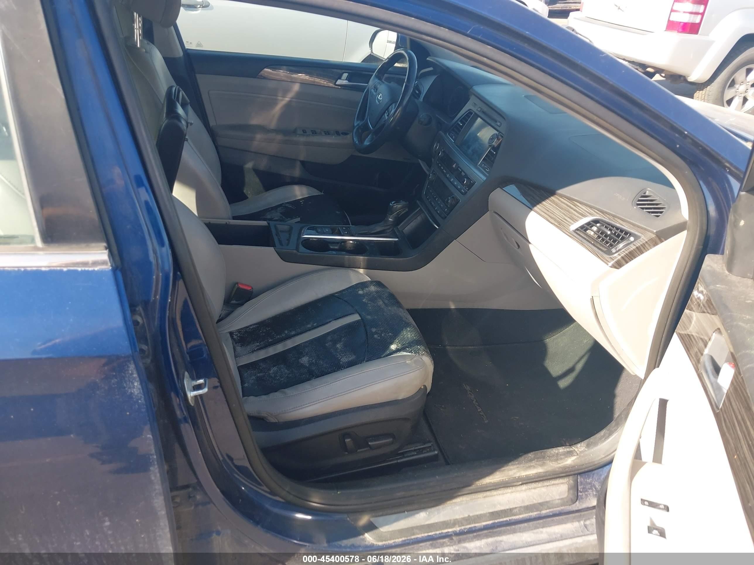 2015 Hyundai Sonata Limited Blue vin: 5NPE34AF1FH105780