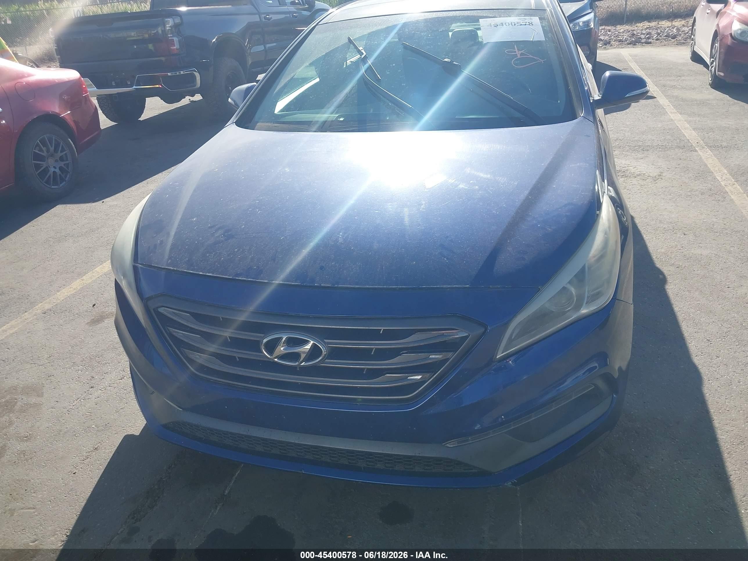 2015 Hyundai Sonata Limited Blue vin: 5NPE34AF1FH105780