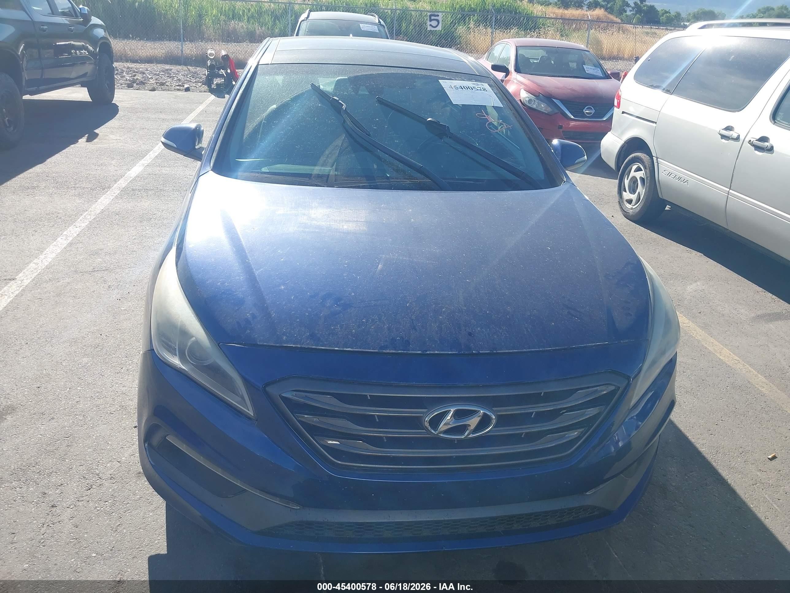 2015 Hyundai Sonata Limited Blue vin: 5NPE34AF1FH105780