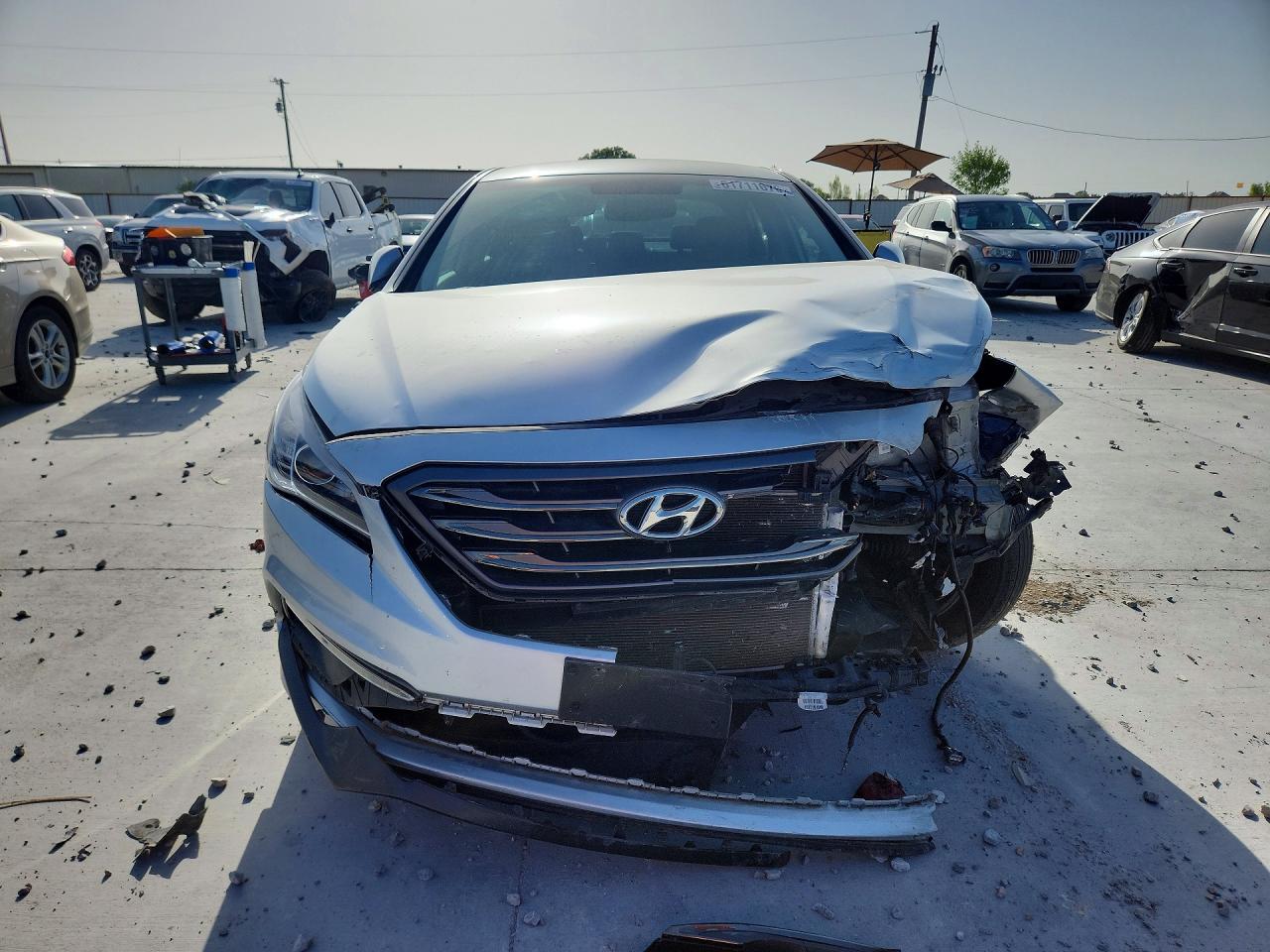 2015 Hyundai Sonata Sport Silver vin: 5NPE34AF1FH106167
