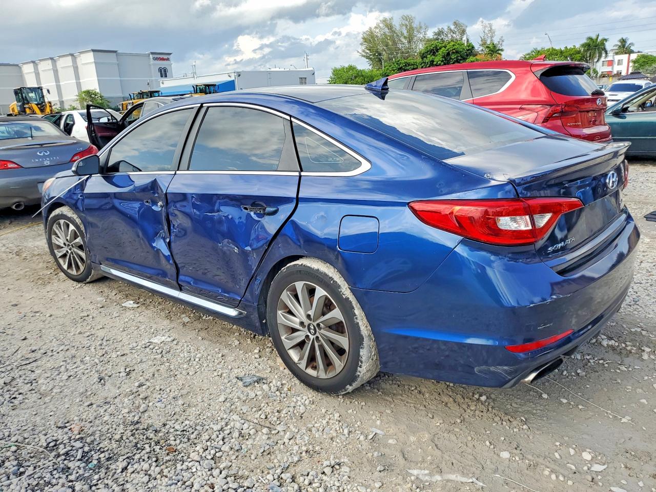 2015 Hyundai Sonata Sport Blue vin: 5NPE34AF1FH117783
