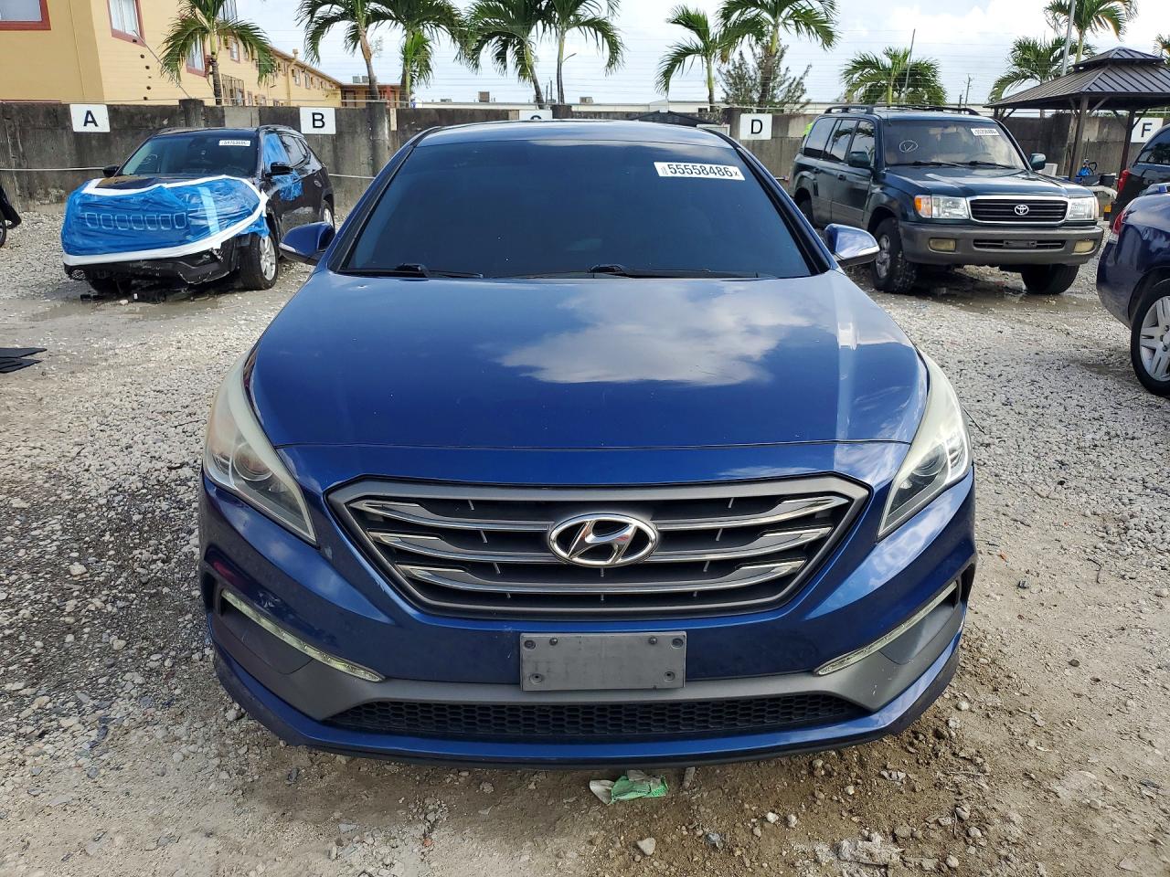 2015 Hyundai Sonata Sport Blue vin: 5NPE34AF1FH117783