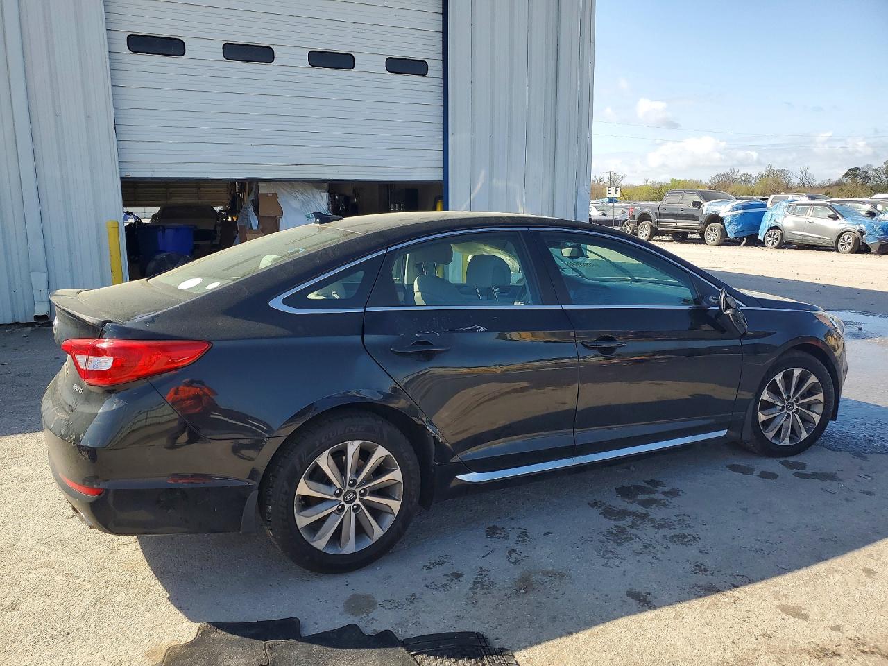 2015 Hyundai Sonata Sport Black vin: 5NPE34AF1FH135152