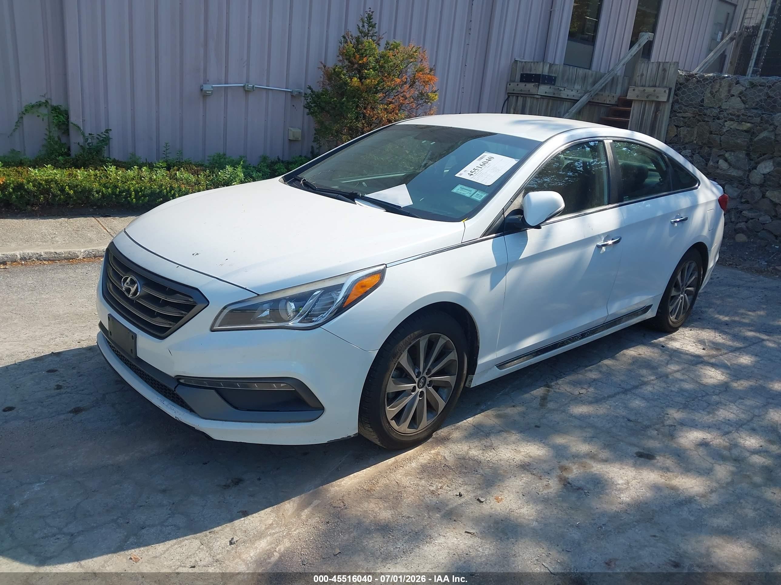 2015 Hyundai Sonata Sport White vin: 5NPE34AF1FH146443