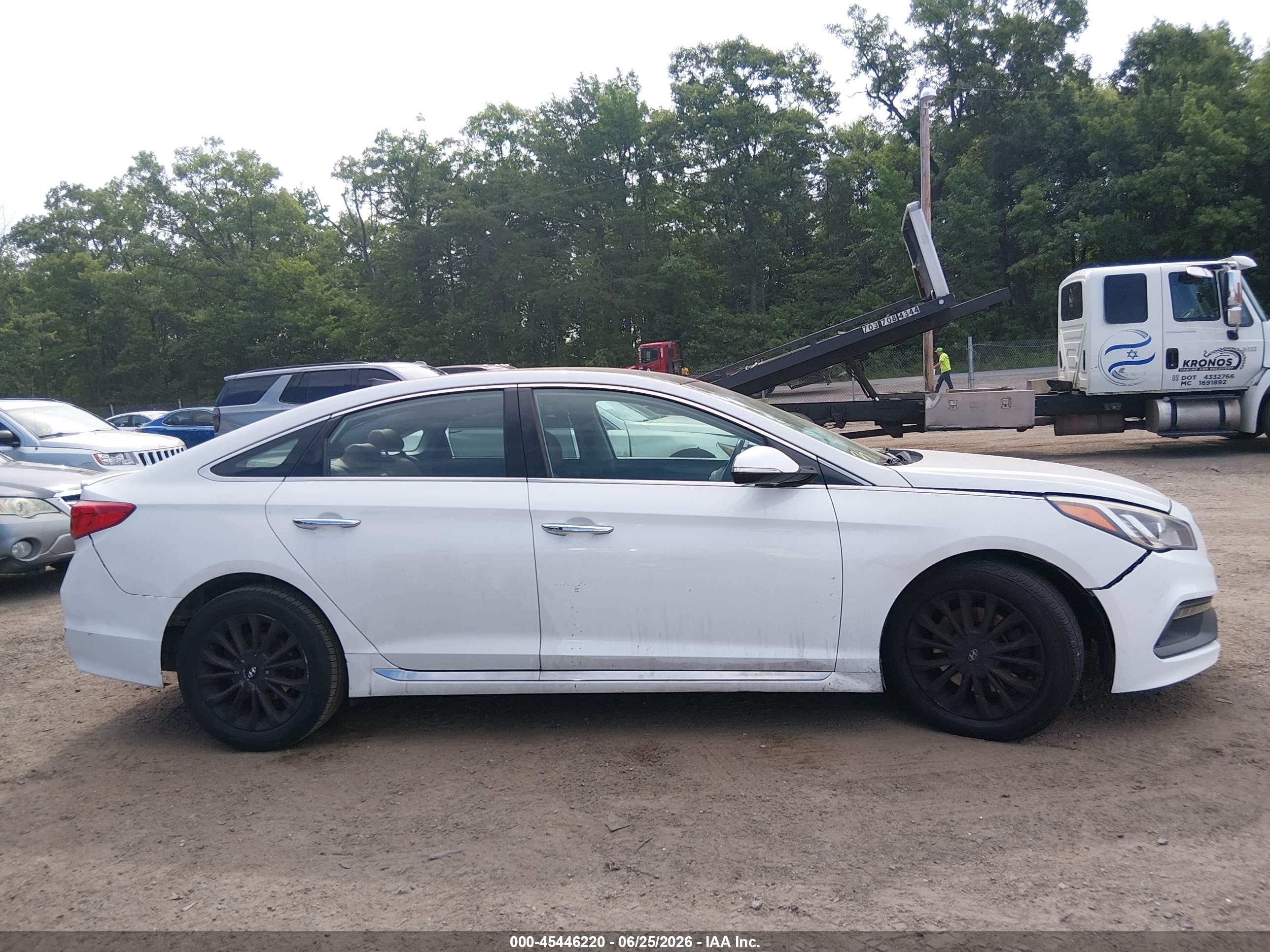 2015 Hyundai Sonata Limited White vin: 5NPE34AF1FH150170