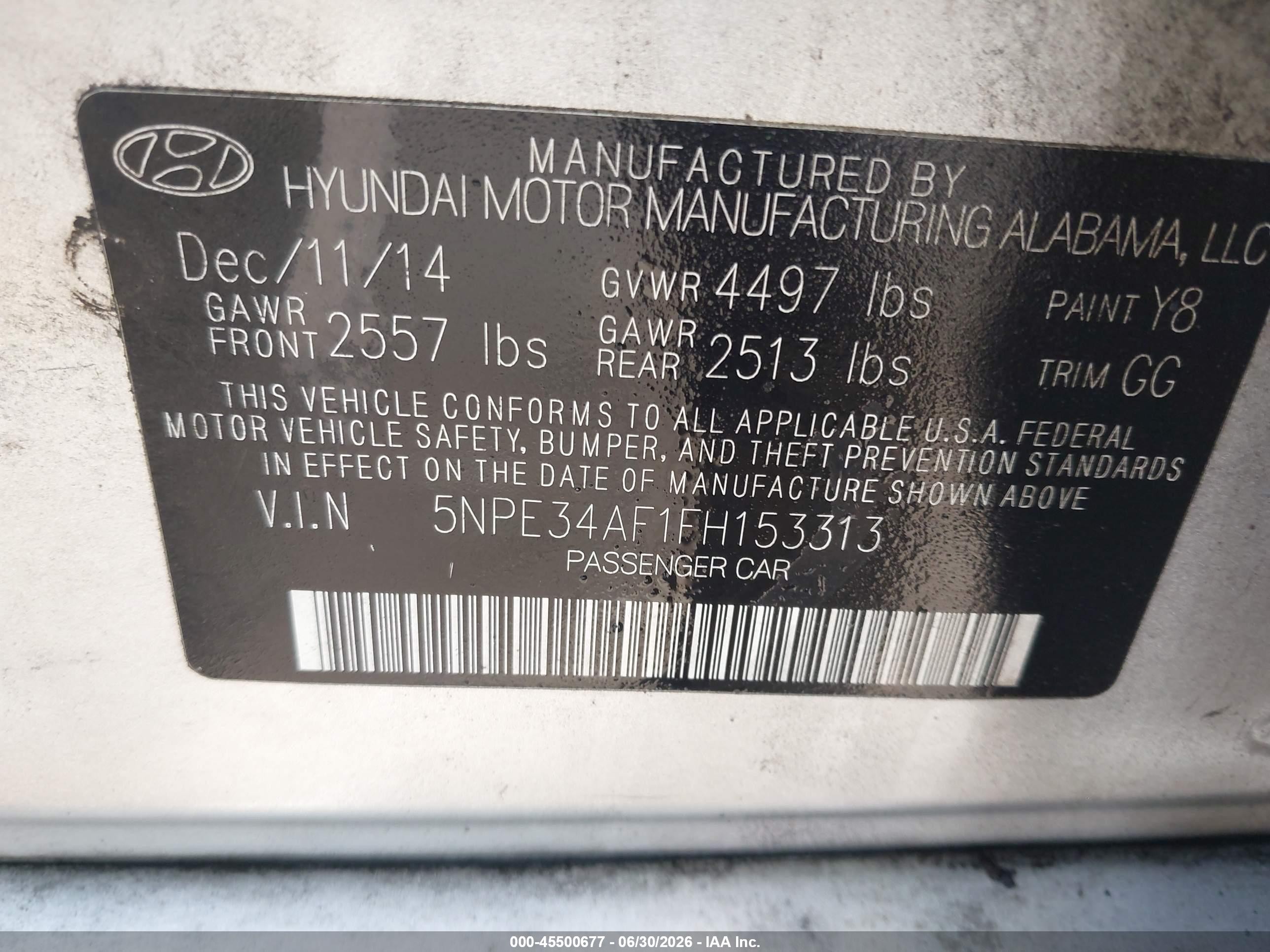 2015 Hyundai Sonata Limited Серебряный vin: 5NPE34AF1FH153313