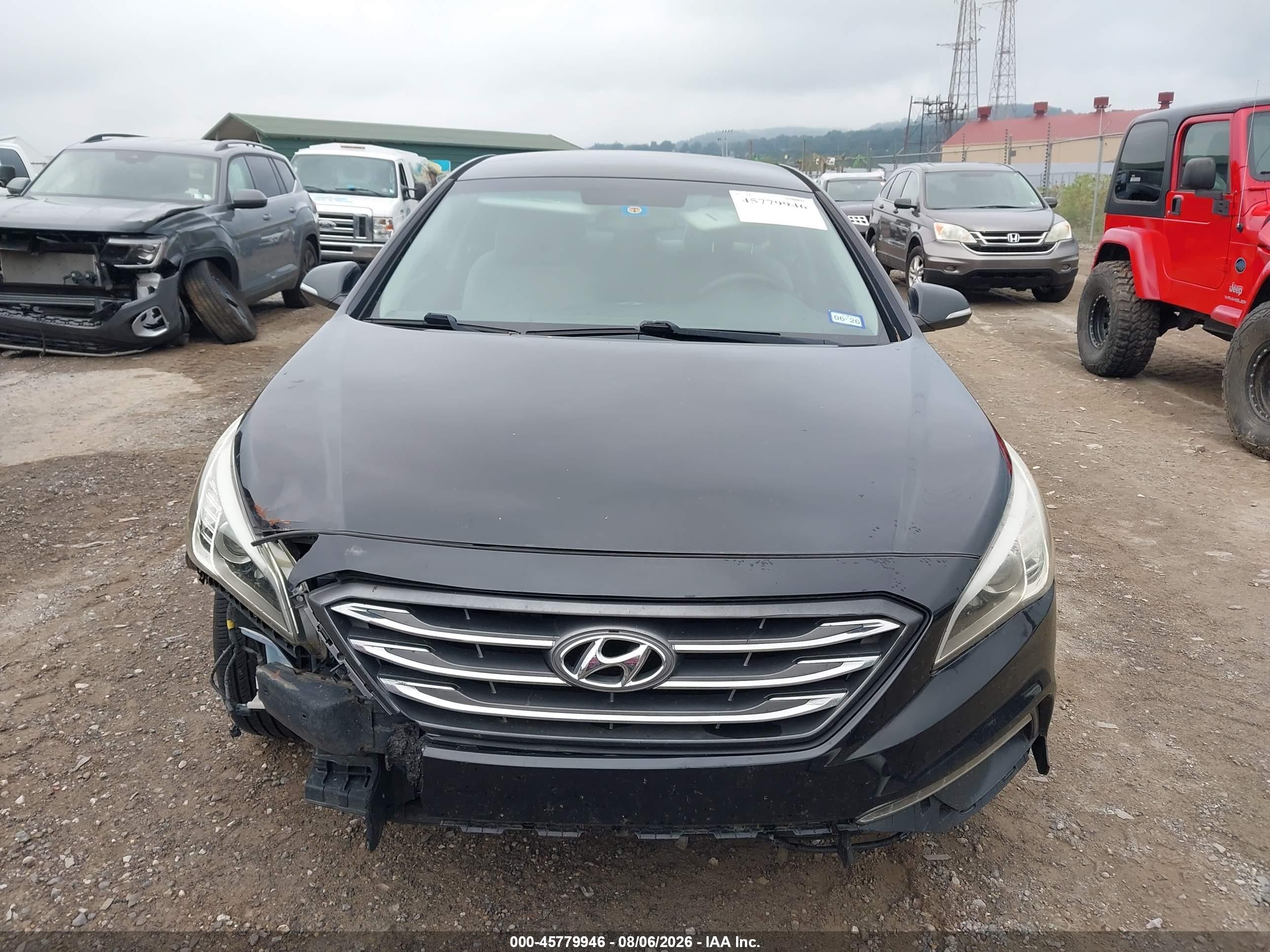 2015 Hyundai Sonata Sport Black vin: 5NPE34AF1FH159547