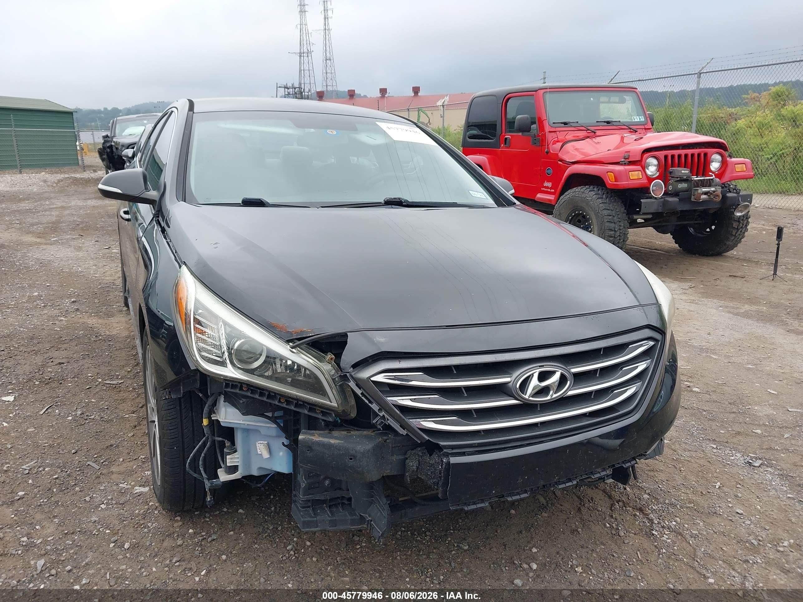 2015 Hyundai Sonata Sport Black vin: 5NPE34AF1FH159547