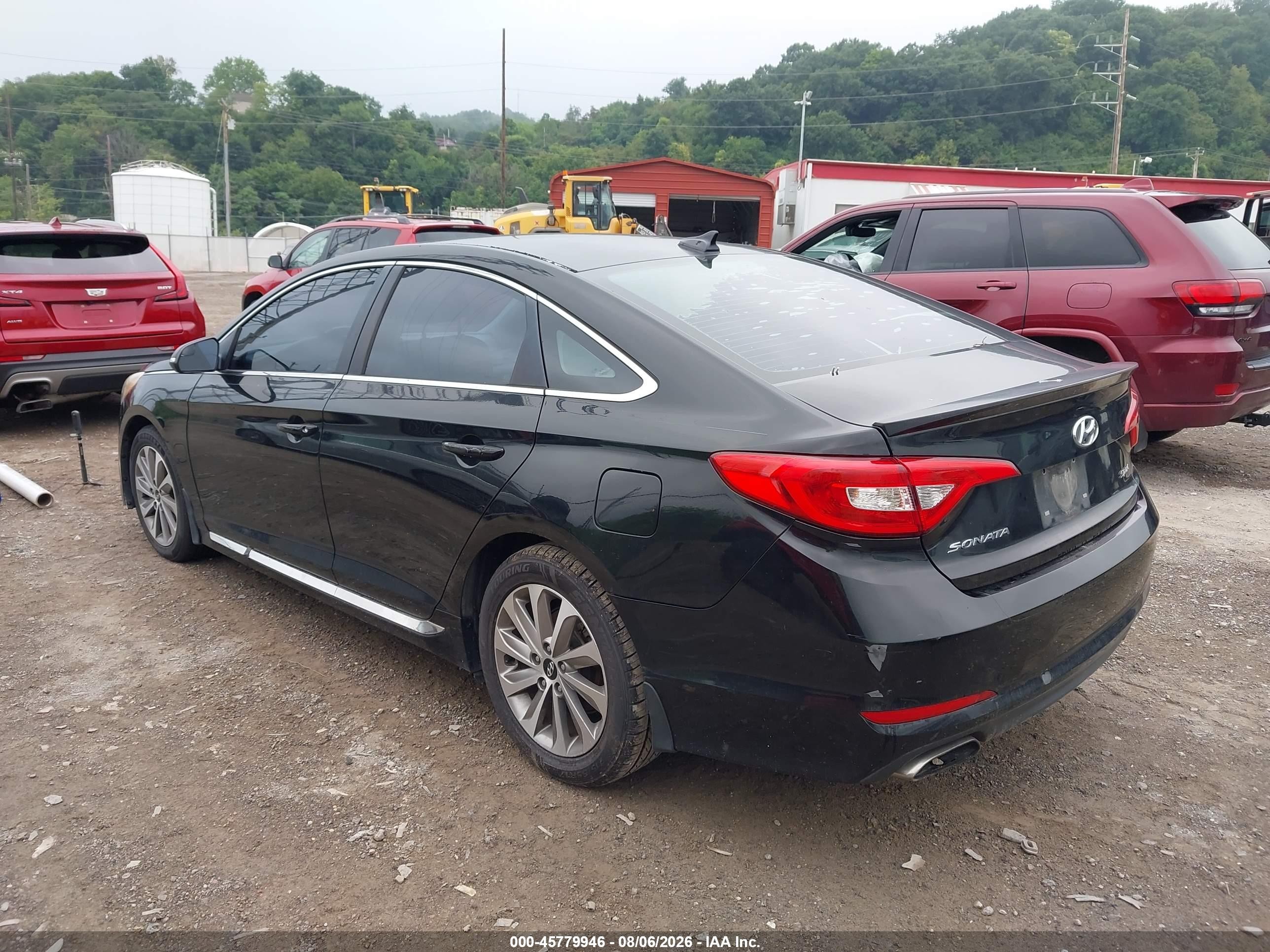 2015 Hyundai Sonata Sport Black vin: 5NPE34AF1FH159547