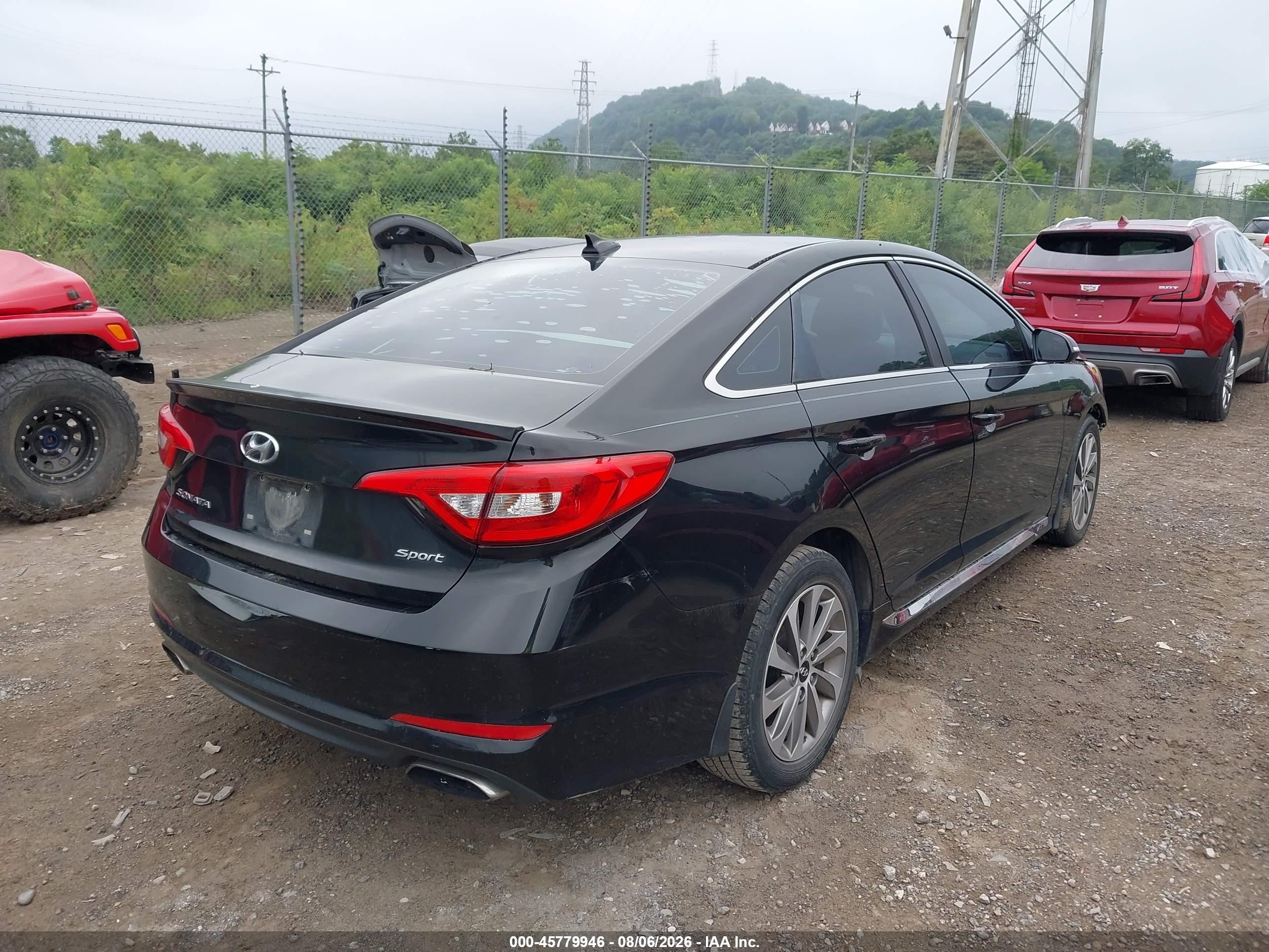 2015 Hyundai Sonata Sport Black vin: 5NPE34AF1FH159547