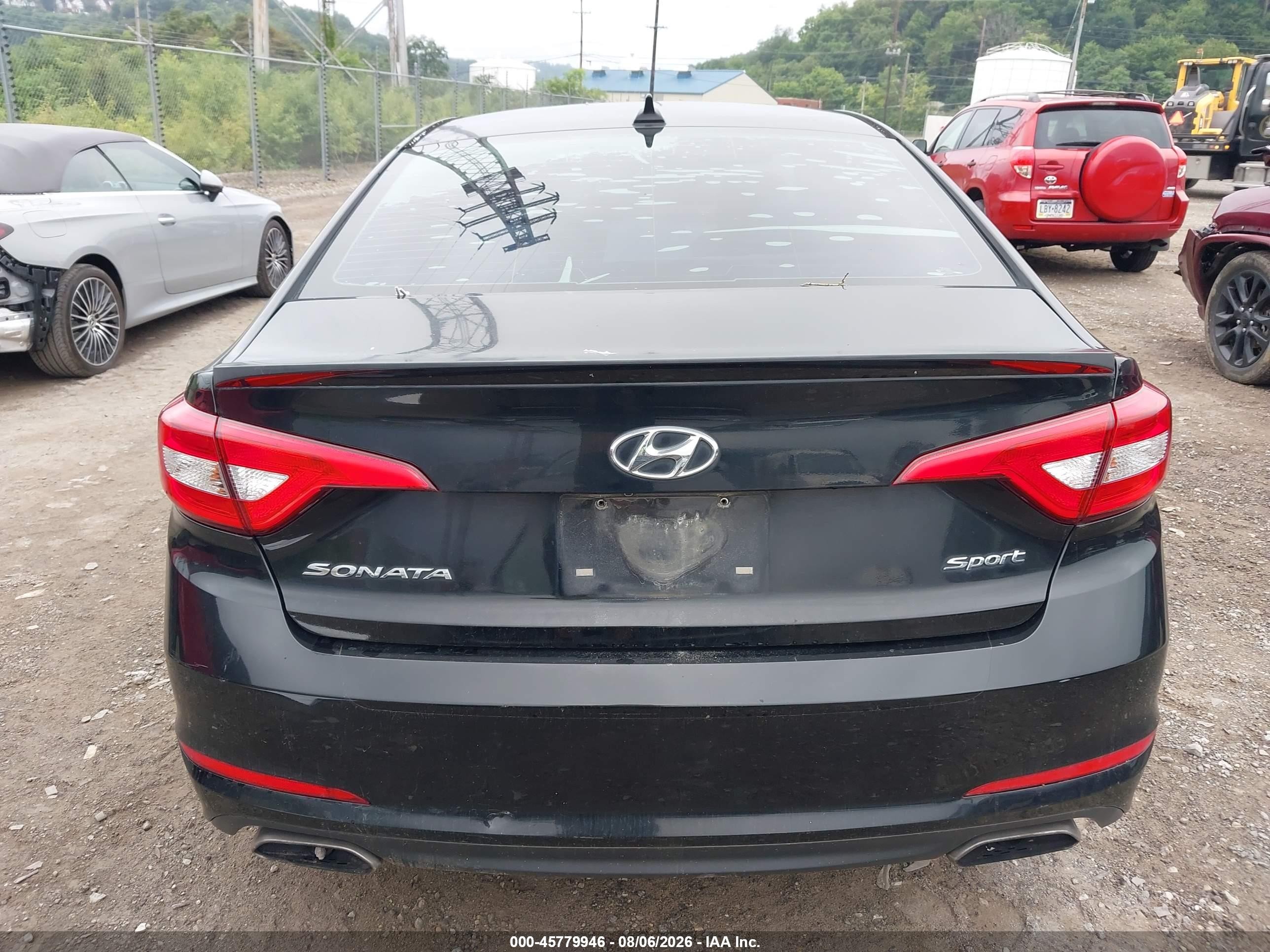 2015 Hyundai Sonata Sport Black vin: 5NPE34AF1FH159547