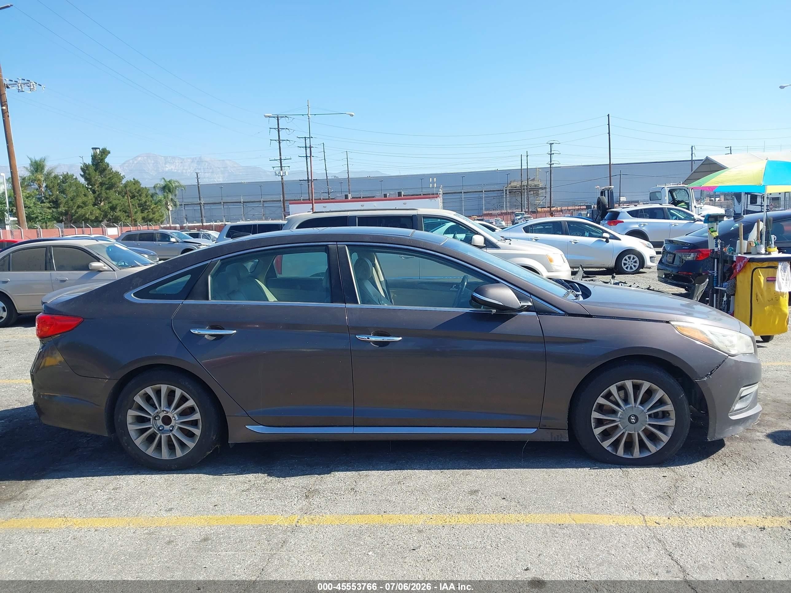 2015 Hyundai Sonata Limited Brown vin: 5NPE34AF1FH178986