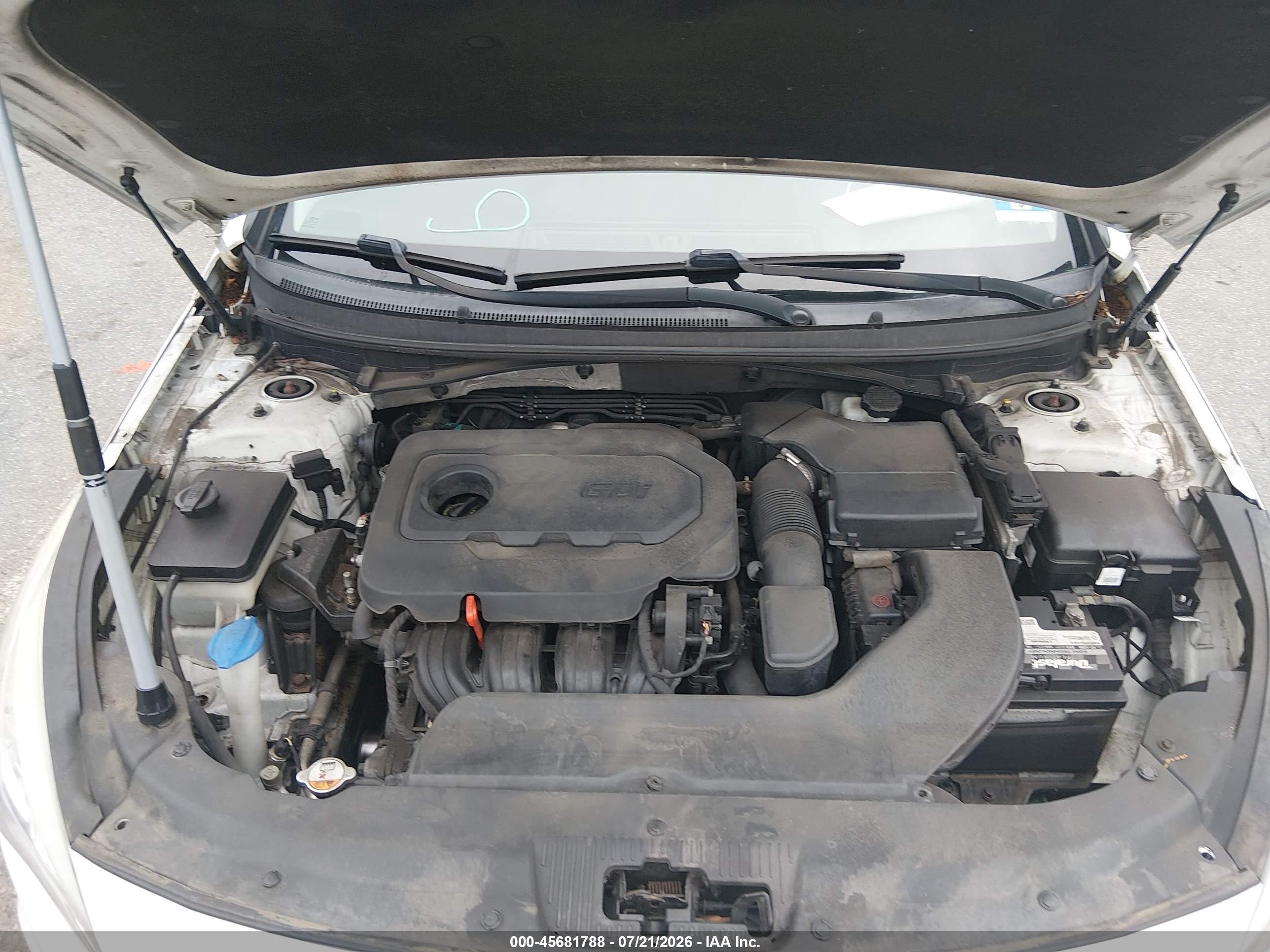 2015 Hyundai Sonata Sport White vin: 5NPE34AF1FH209783