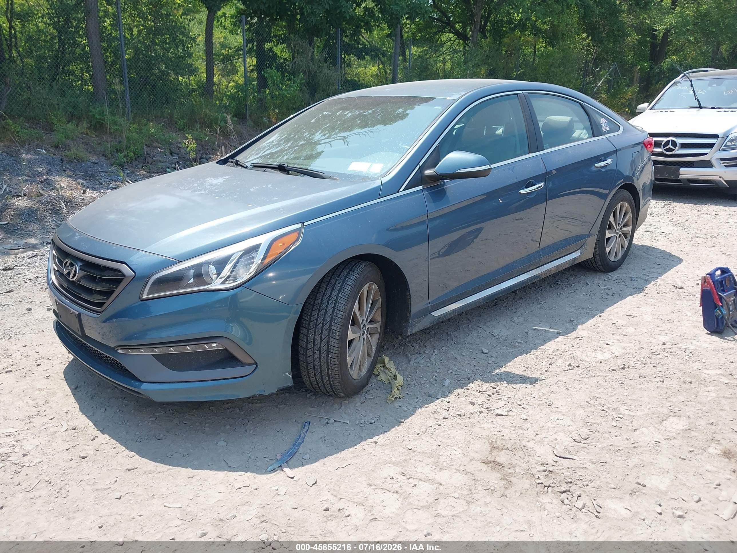2015 Hyundai Sonata Sport Blue vin: 5NPE34AF1FH212795