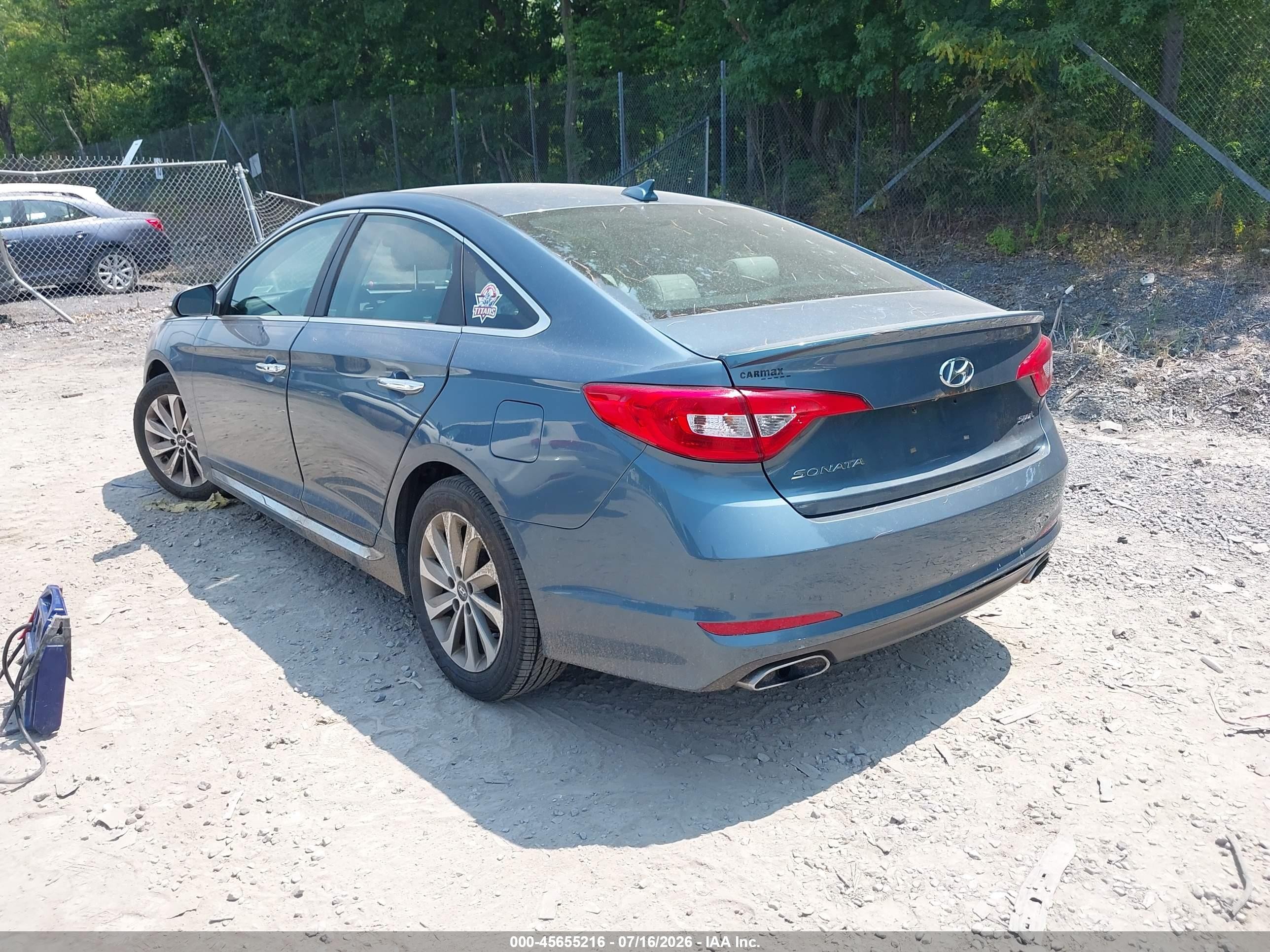 2015 Hyundai Sonata Sport Blue vin: 5NPE34AF1FH212795
