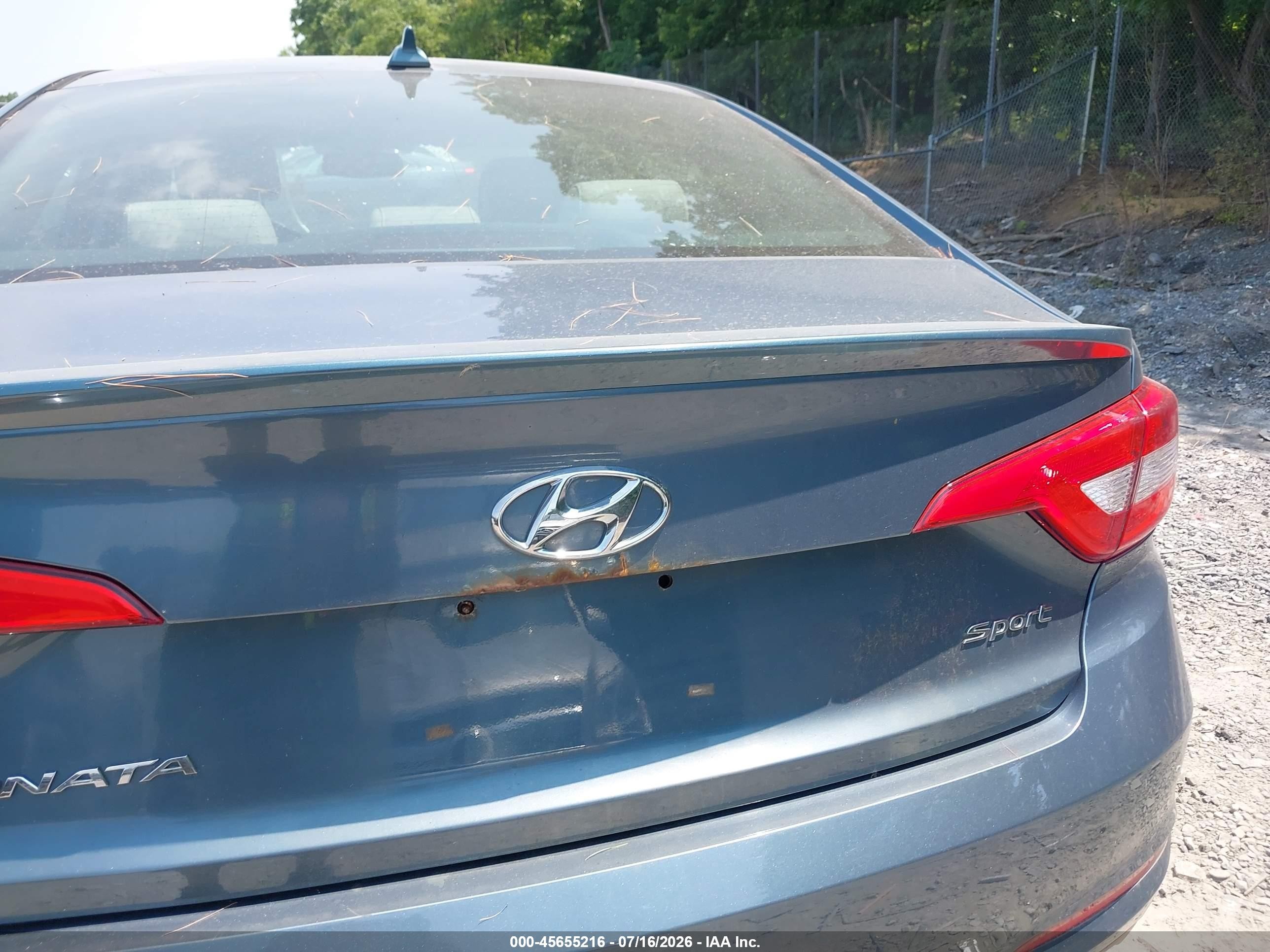 2015 Hyundai Sonata Sport Blue vin: 5NPE34AF1FH212795