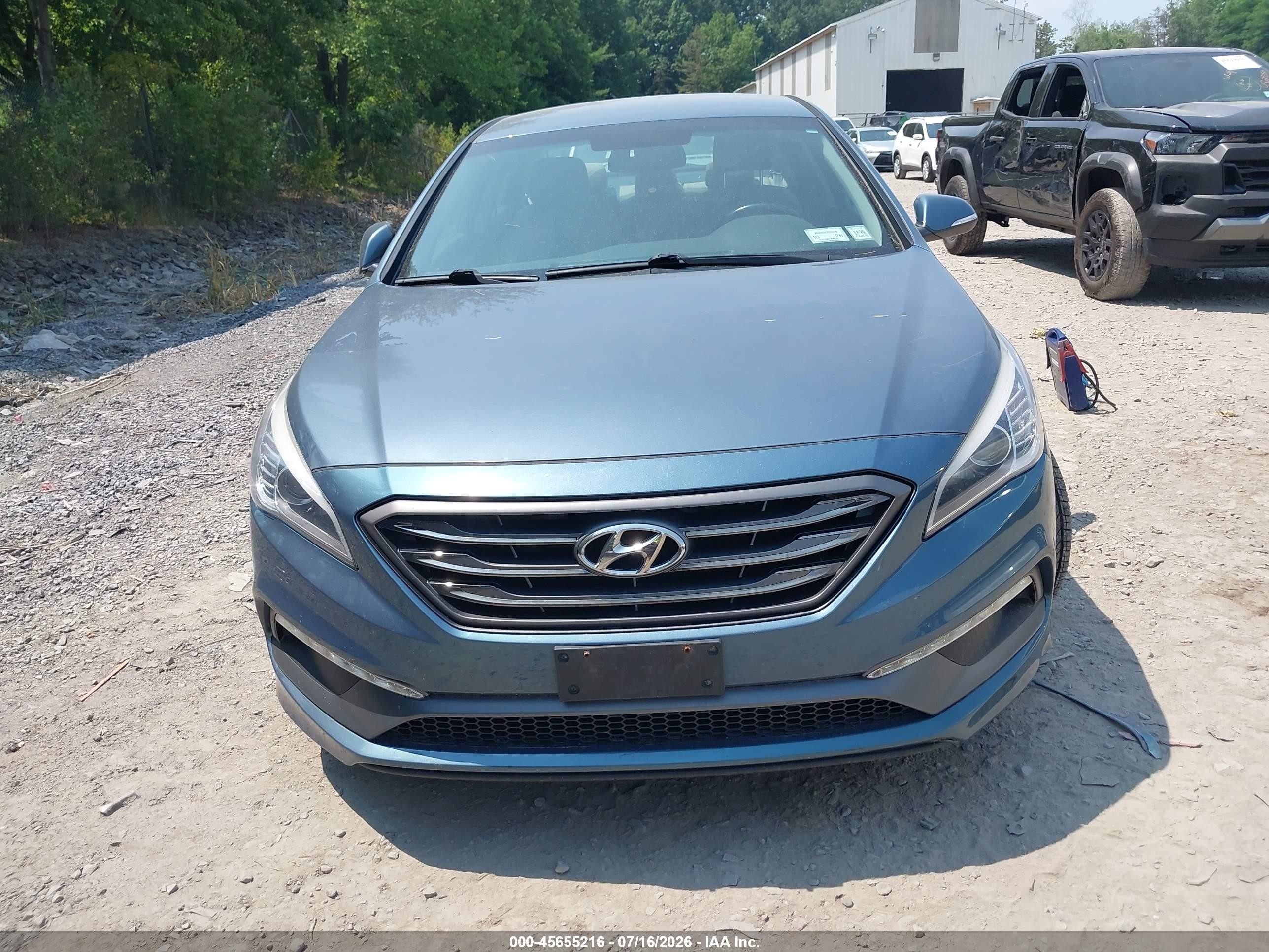 2015 Hyundai Sonata Sport Blue vin: 5NPE34AF1FH212795