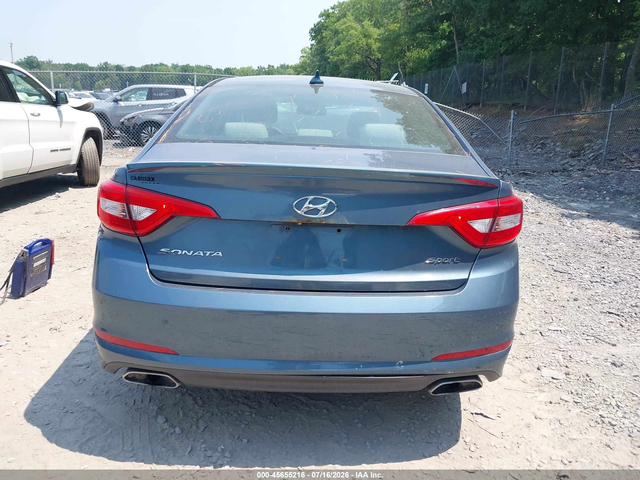 2015 Hyundai Sonata Sport Blue vin: 5NPE34AF1FH212795