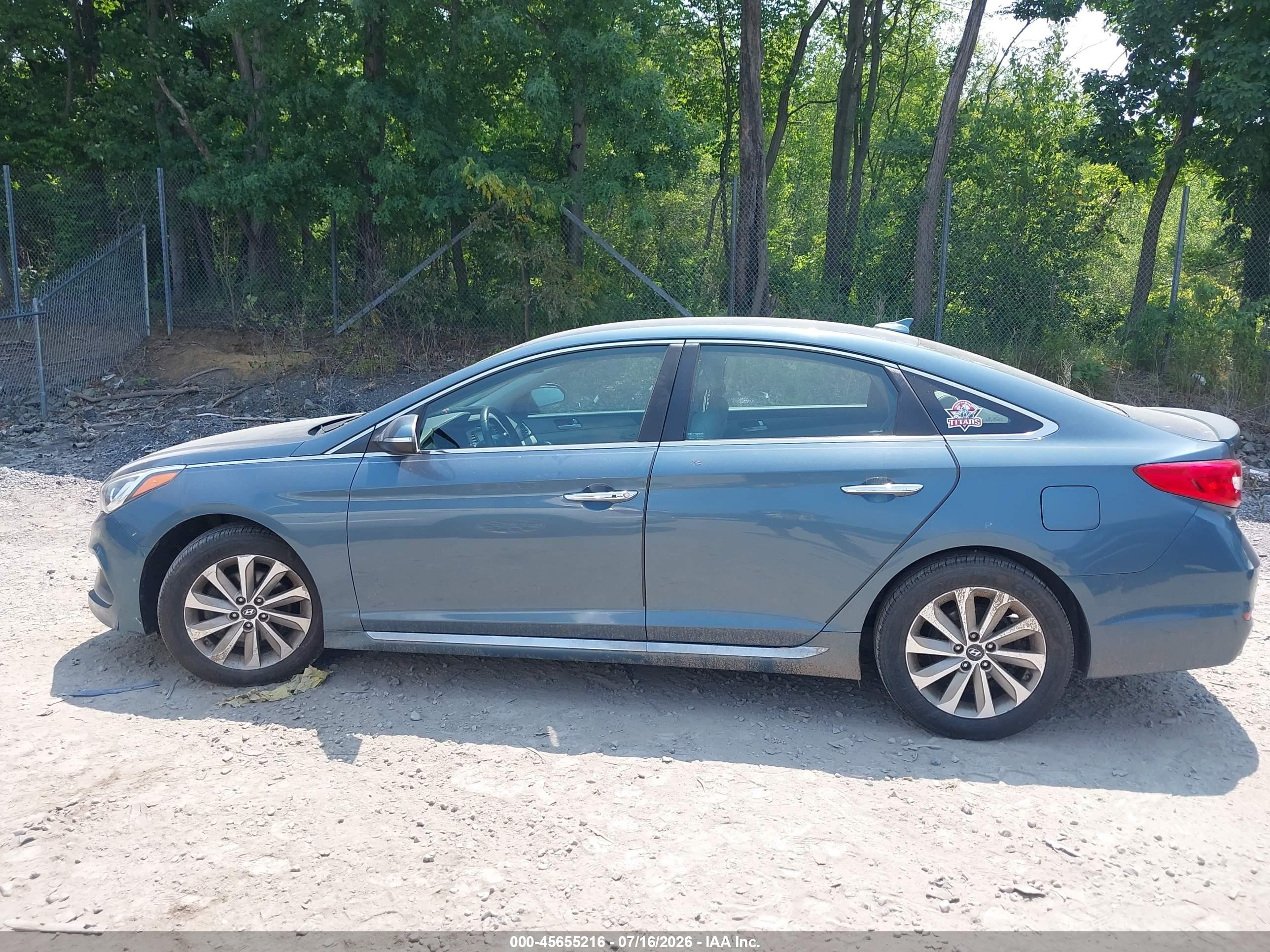 2015 Hyundai Sonata Sport Blue vin: 5NPE34AF1FH212795