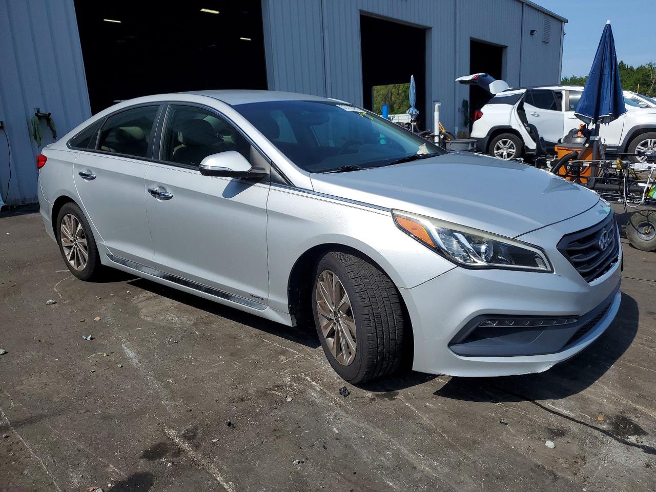 2015 Hyundai Sonata Sport Gray vin: 5NPE34AF1FH242282