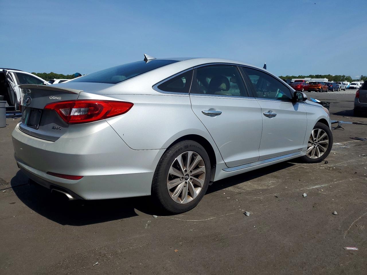2015 Hyundai Sonata Sport Gray vin: 5NPE34AF1FH242282