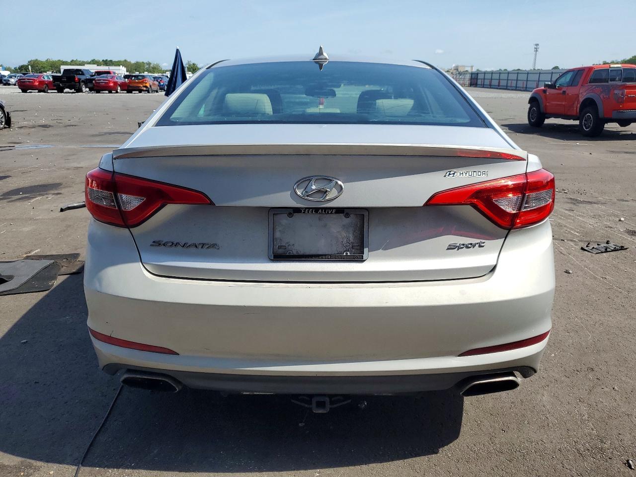 2015 Hyundai Sonata Sport Gray vin: 5NPE34AF1FH242282