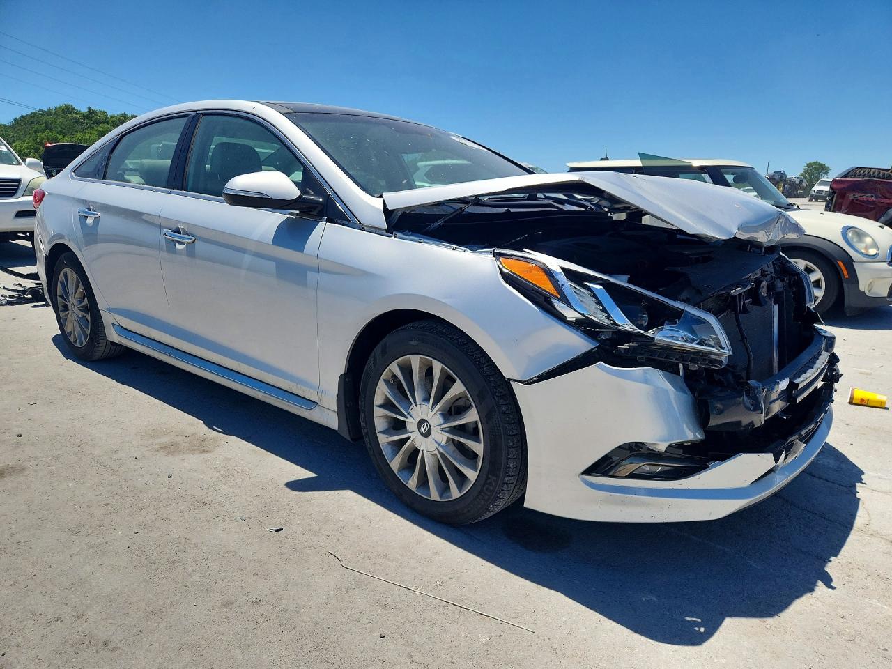 2015 Hyundai Sonata Limited Silver vin: 5NPE34AF1FH242489