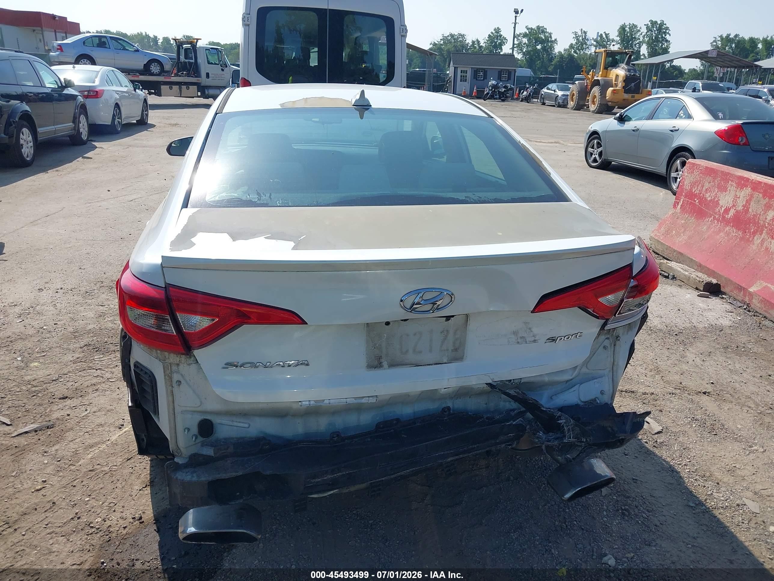 2015 Hyundai Sonata Sport White vin: 5NPE34AF1FH247515