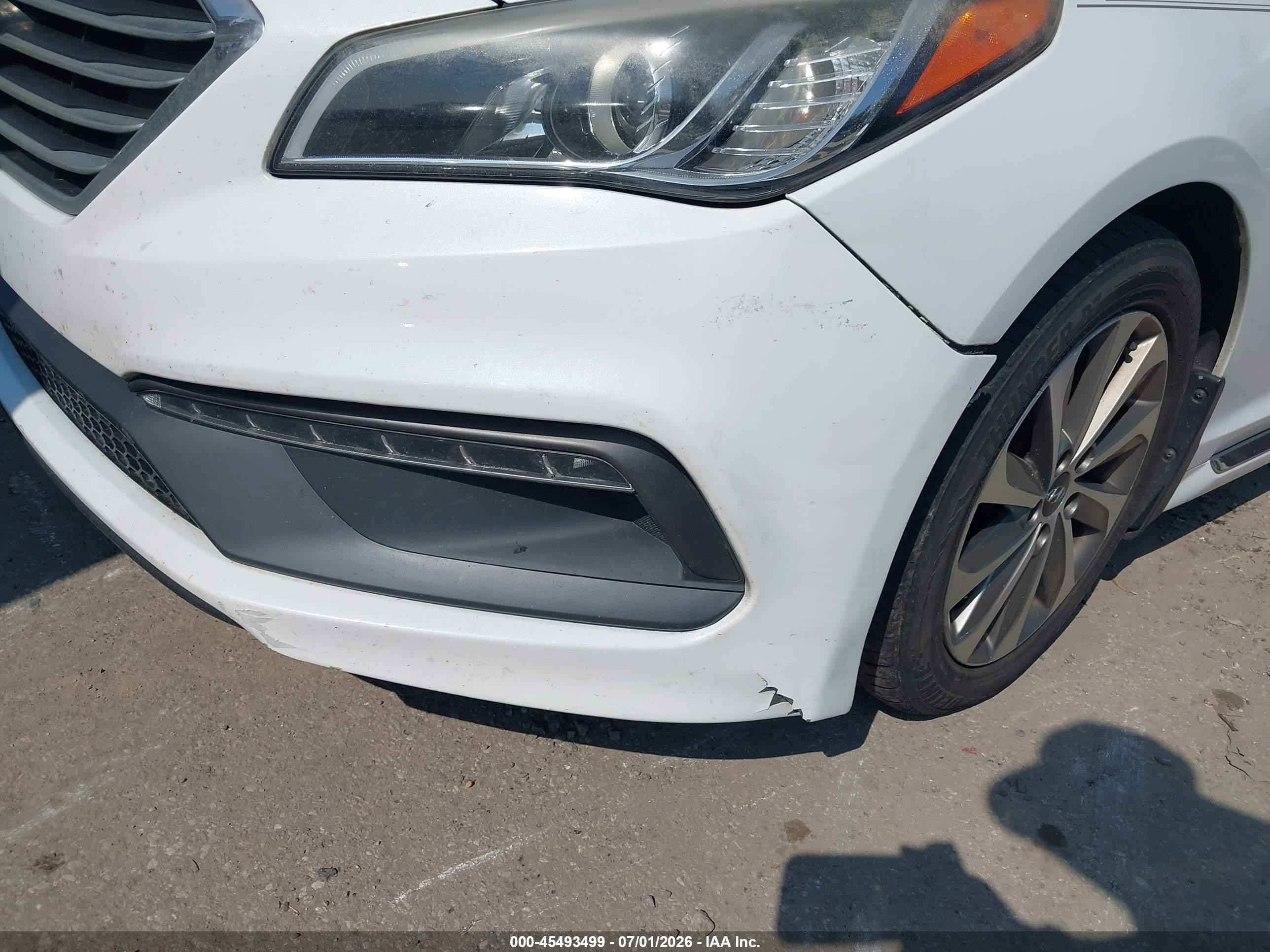 2015 Hyundai Sonata Sport White vin: 5NPE34AF1FH247515