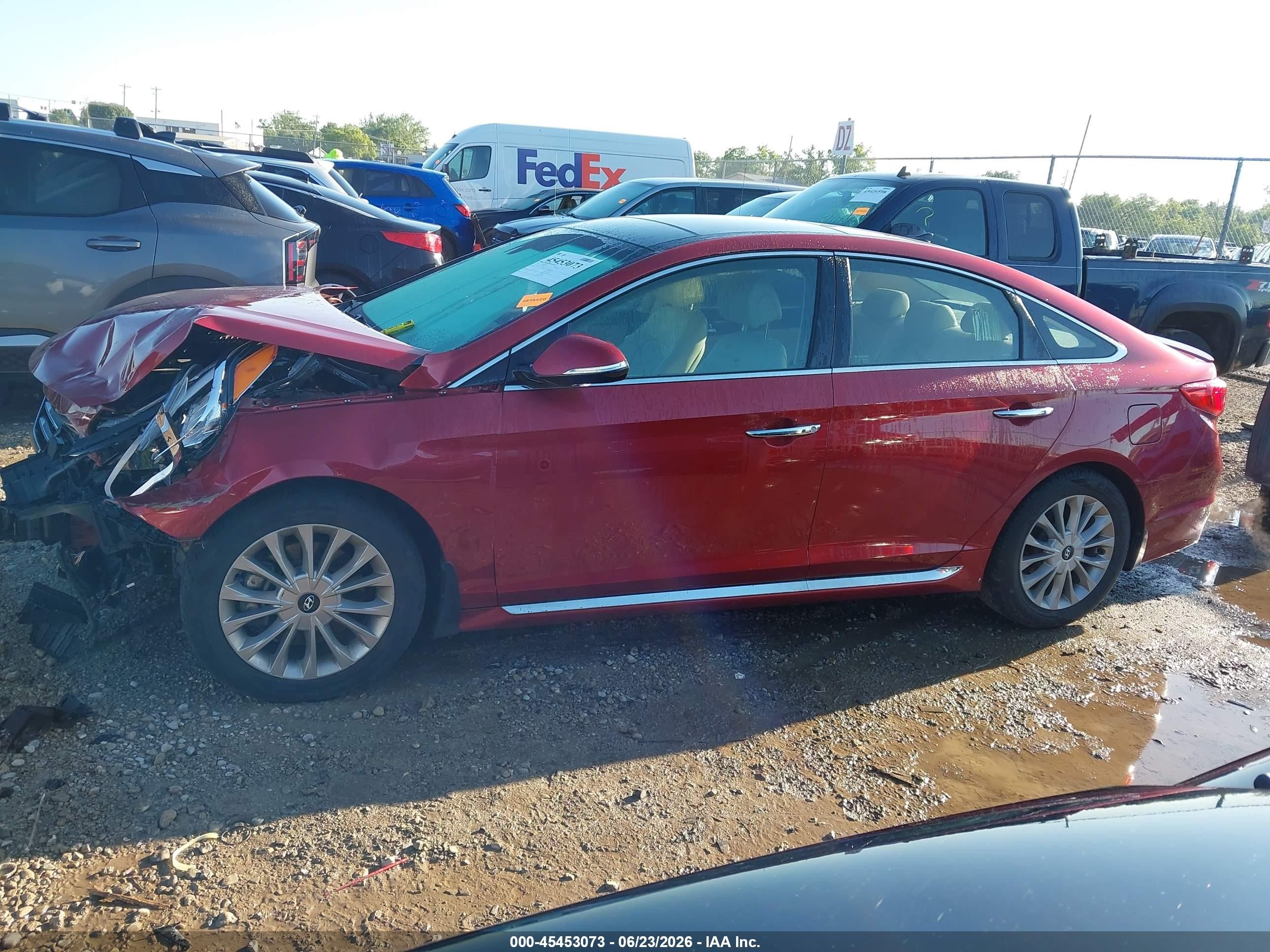 2015 Hyundai Sonata Limited Red vin: 5NPE34AF1FH252830