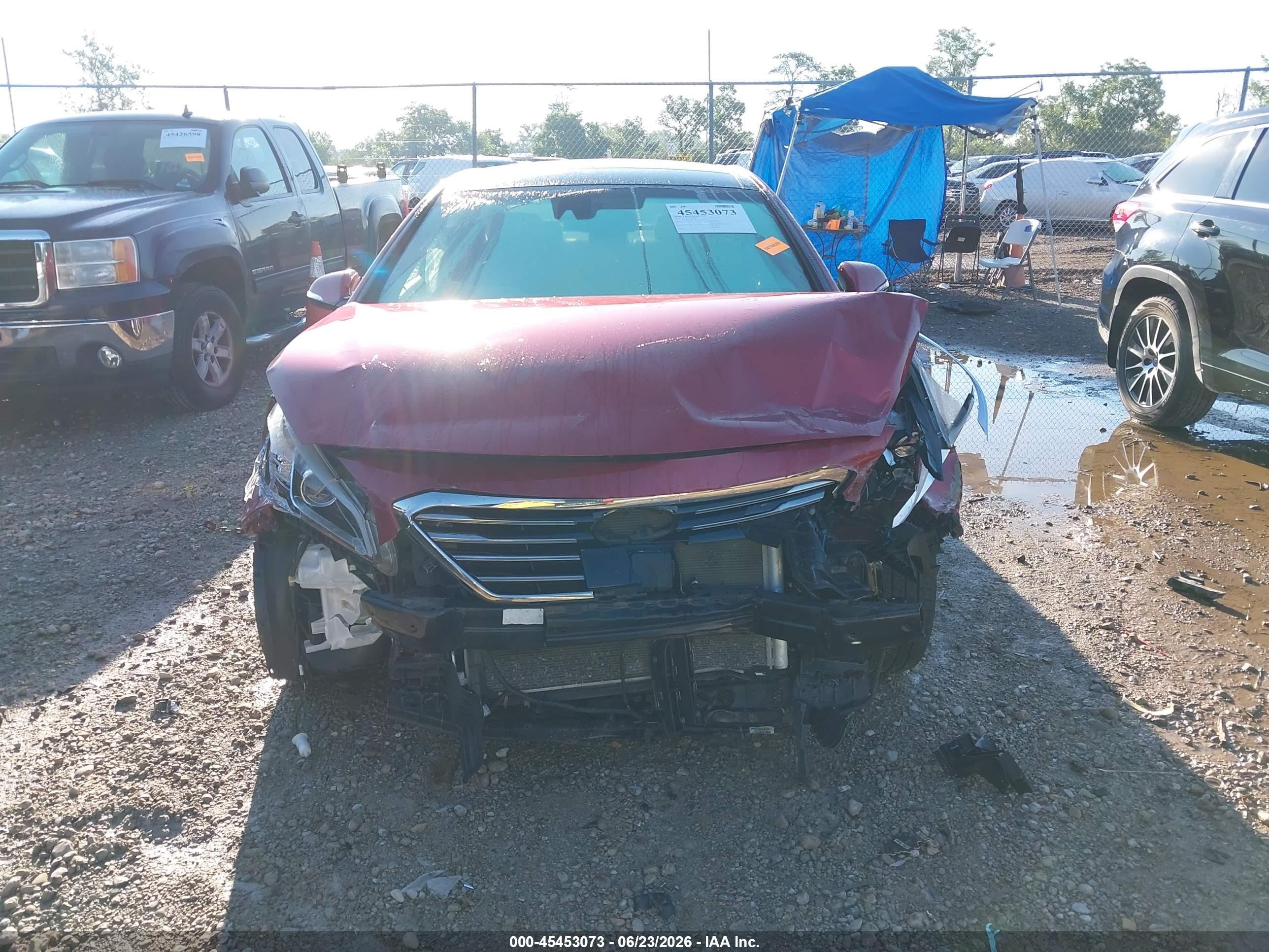 2015 Hyundai Sonata Limited Red vin: 5NPE34AF1FH252830