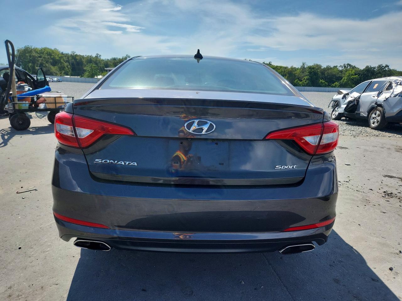 2015 Hyundai Sonata Sport Brown vin: 5NPE34AF1FH256537