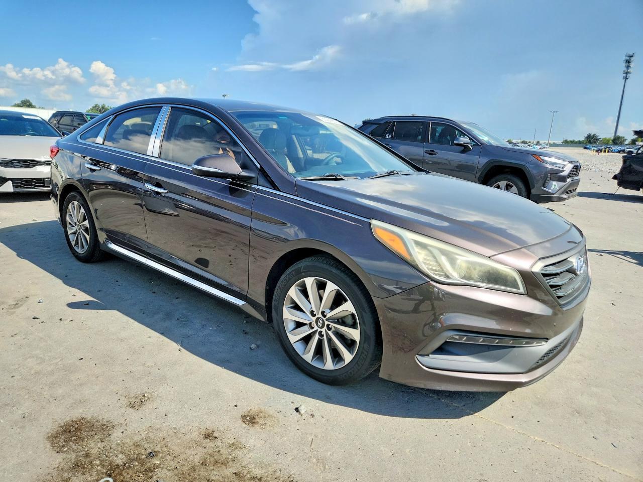 2015 Hyundai Sonata Sport Brown vin: 5NPE34AF1FH256537