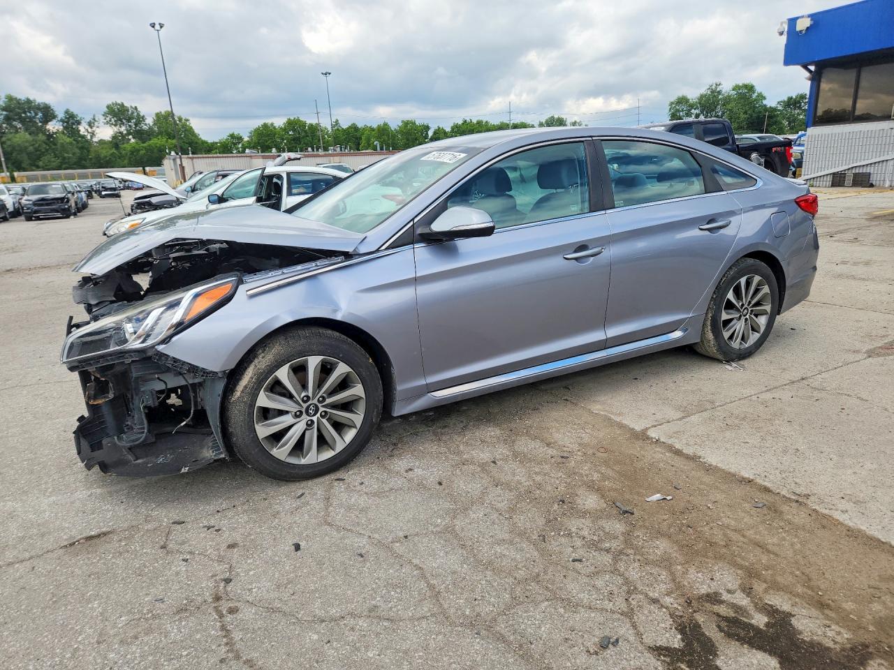 2016 Hyundai Sonata Sport Silver vin: 5NPE34AF1GH297705